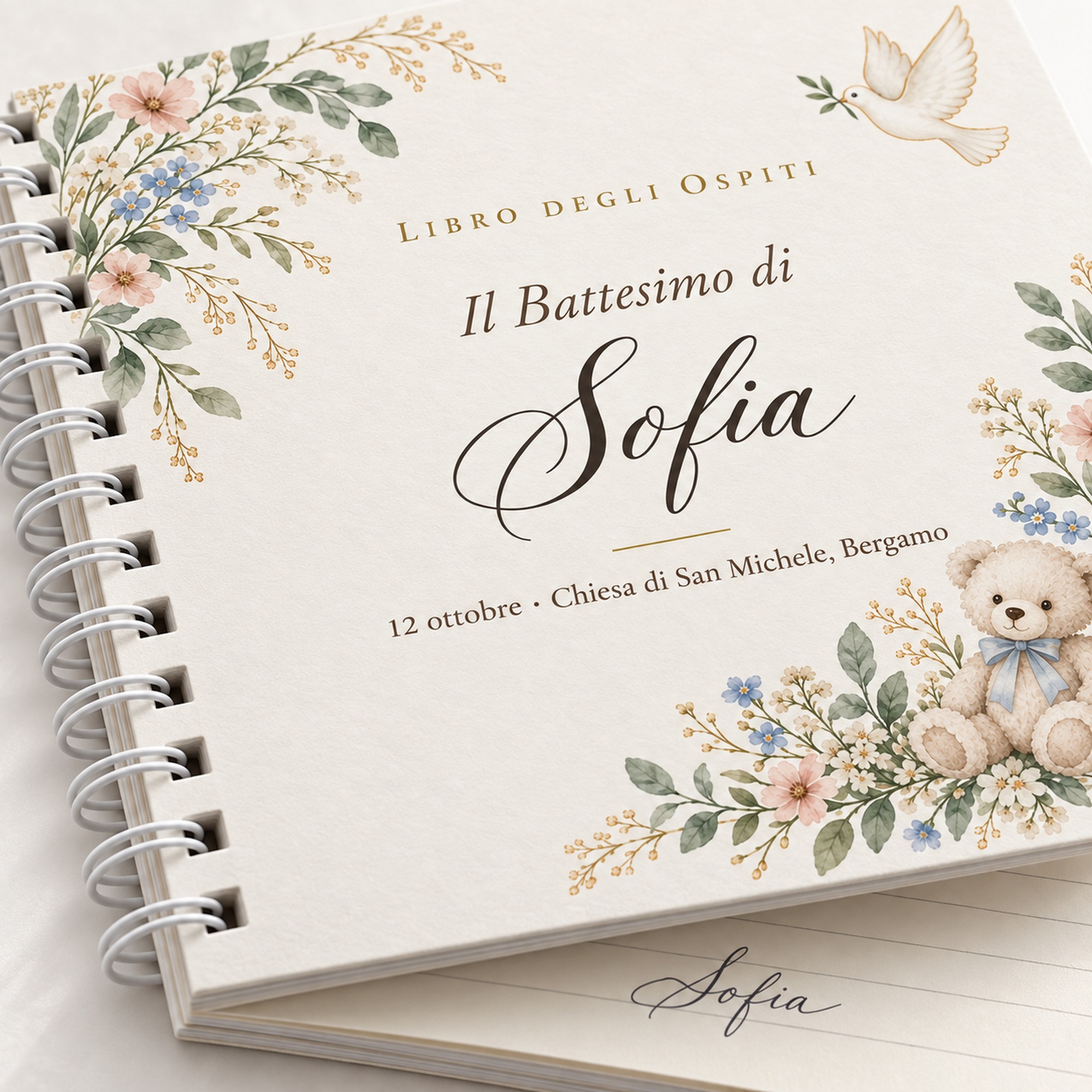 Libro degli Ospiti Personalizzato – Battesimo, Comunione, 18 Anni — 6