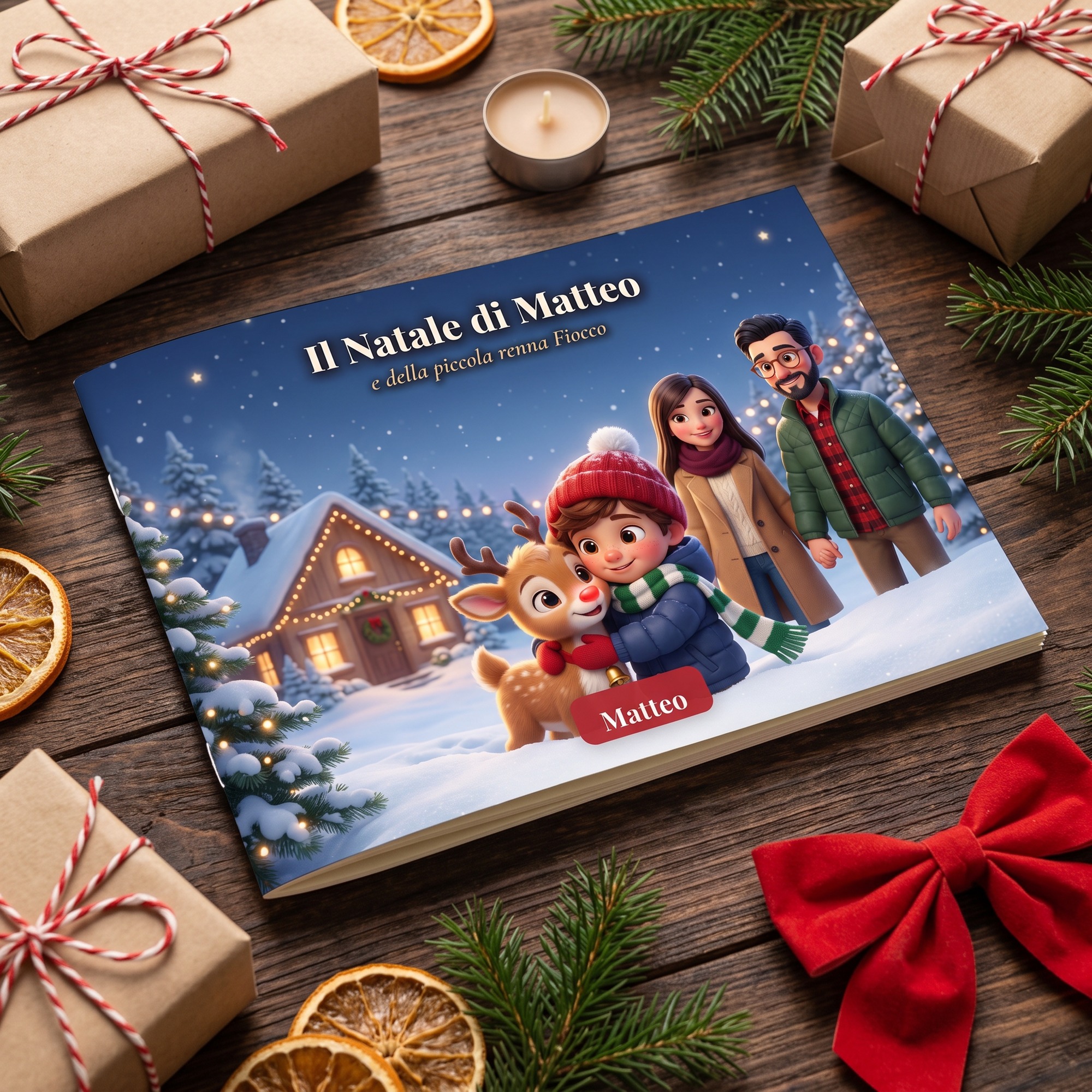Il Natale di [Nome] - libretto personalizzato A5 — 2