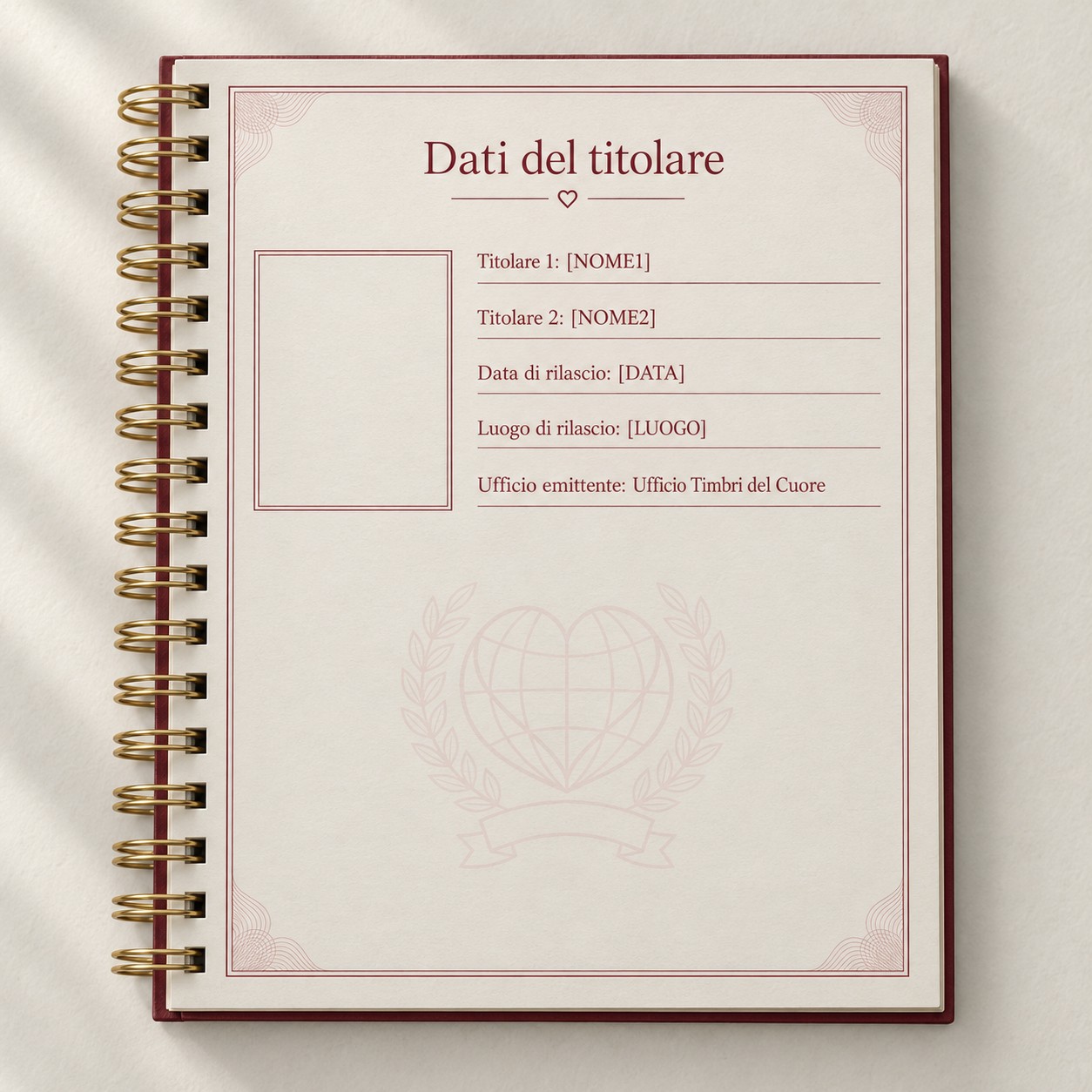 Passaporto dell'Amore – Libretto di coppia personalizzato — 6