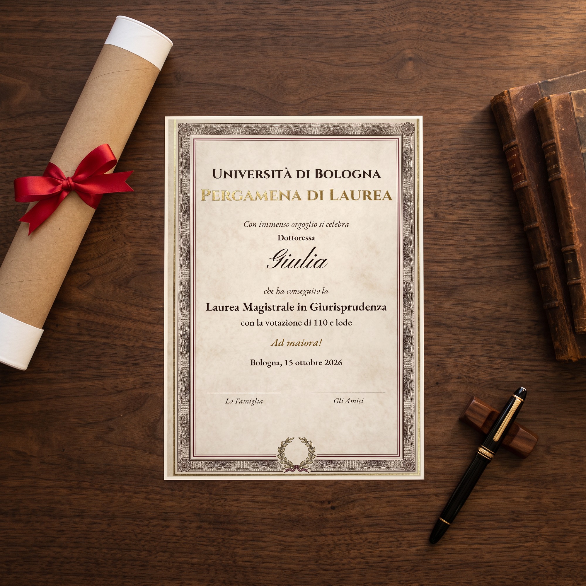 Pergamena di Laurea Personalizzata — 2