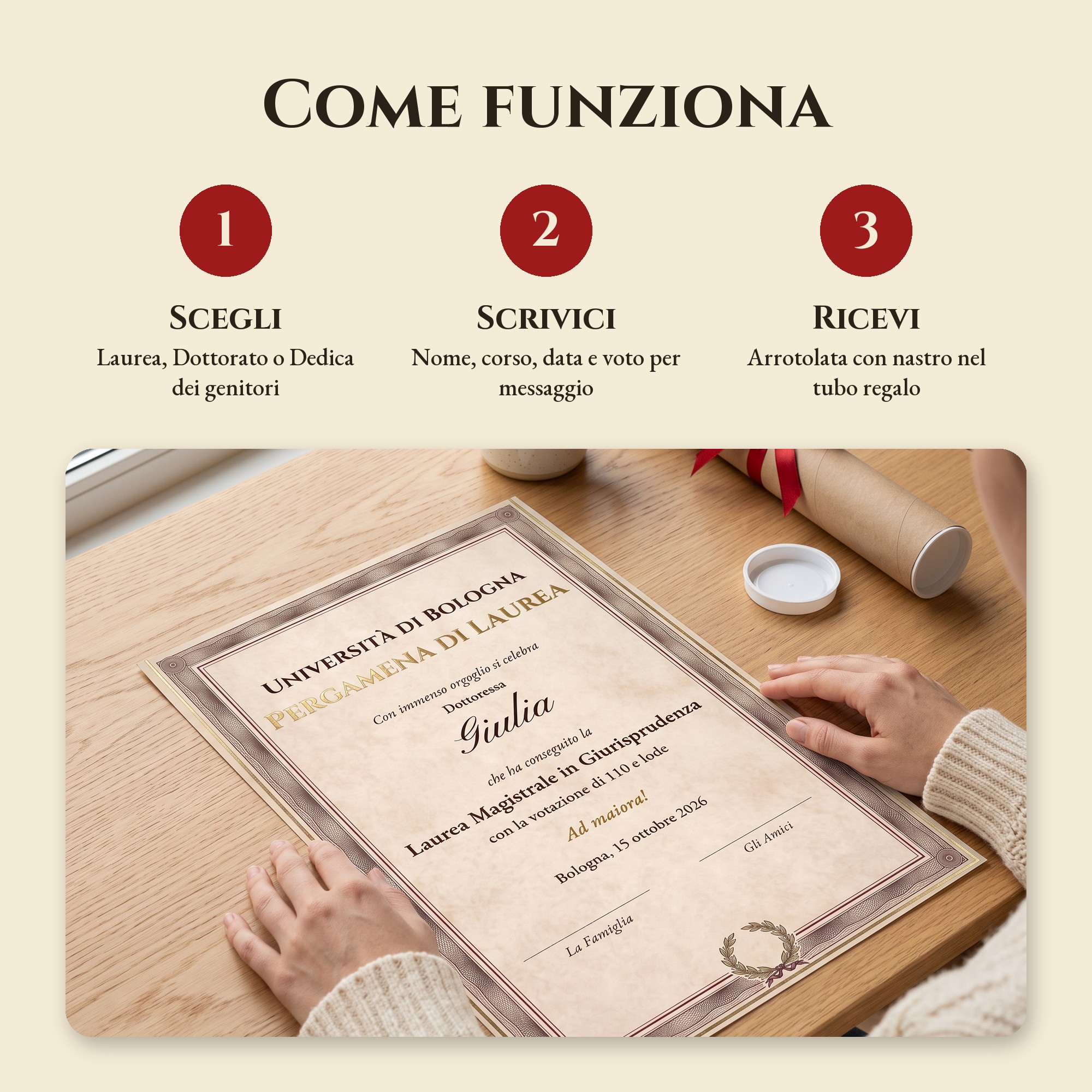 Pergamena di Laurea Personalizzata — 7