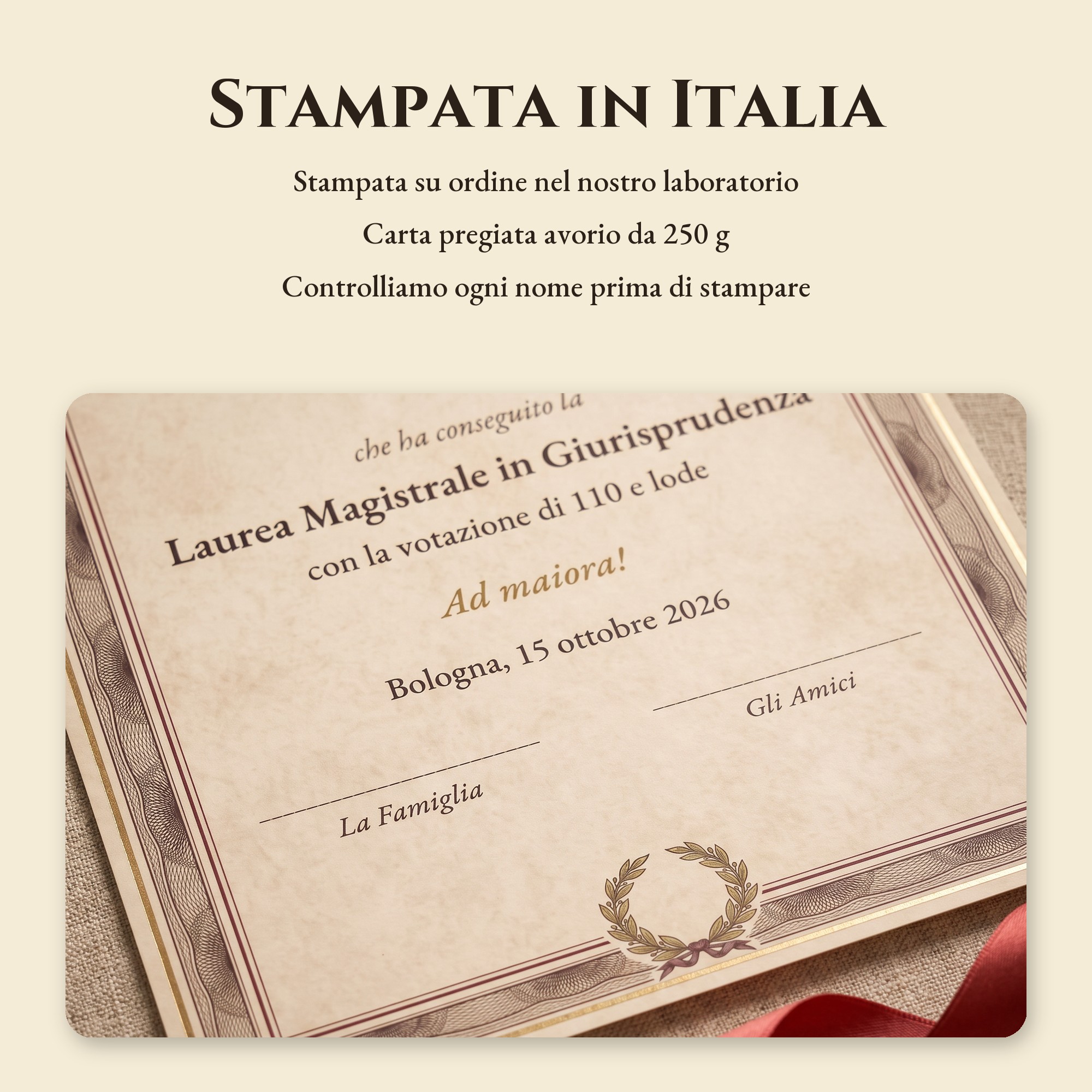 Pergamena di Laurea Personalizzata — 8