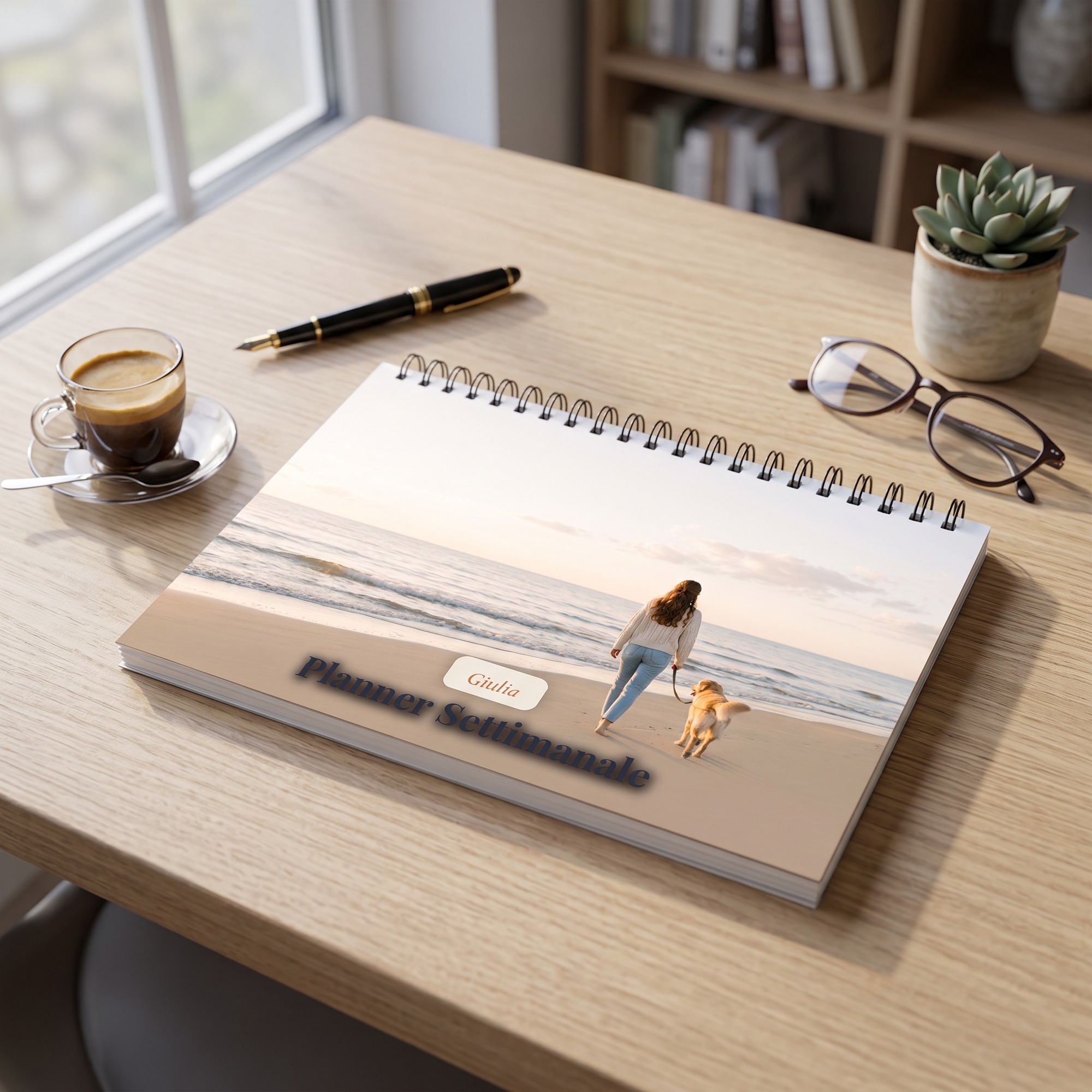 Planner Settimanale da Tavolo Personalizzato 2027 — 2