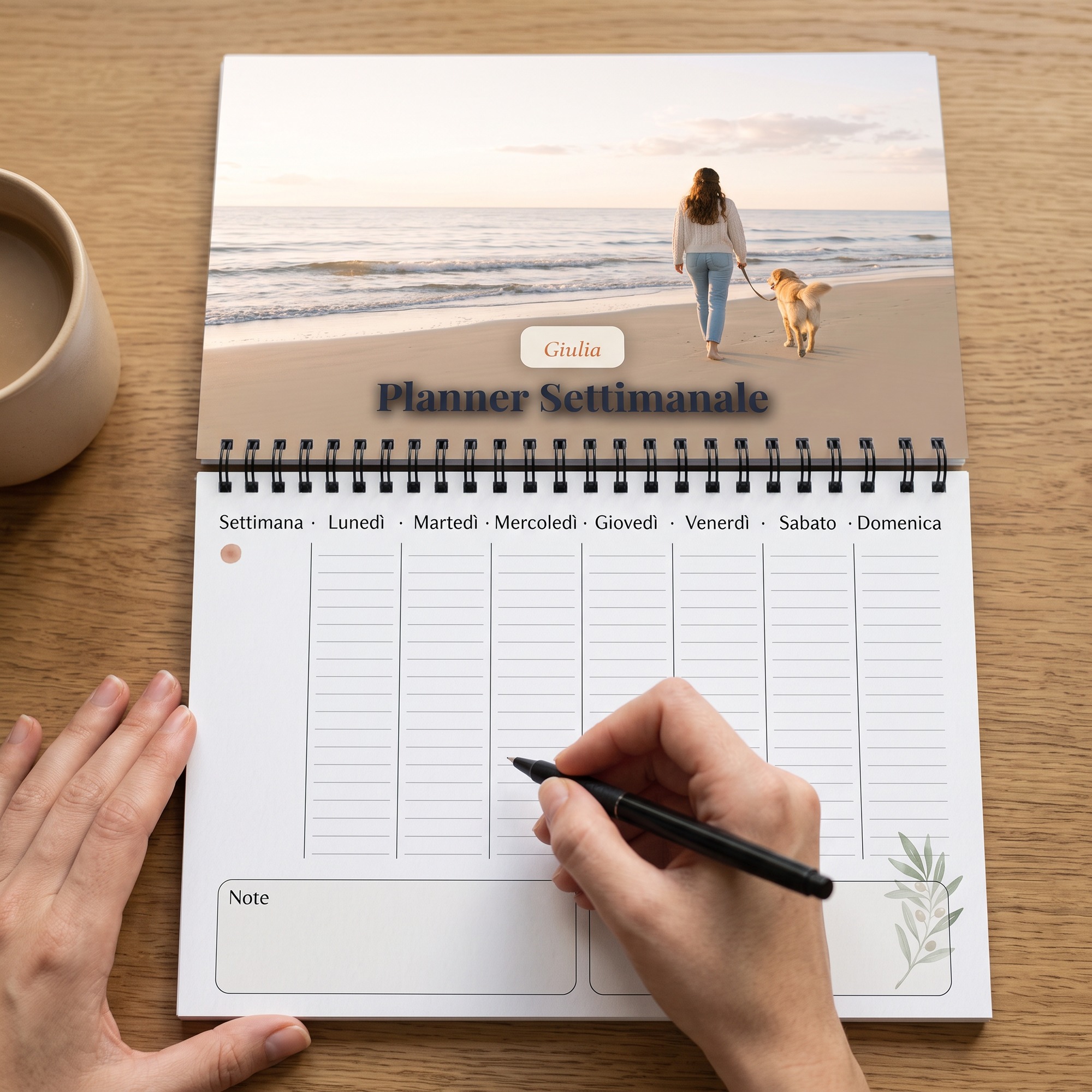 Planner Settimanale da Tavolo Personalizzato 2027 — 3