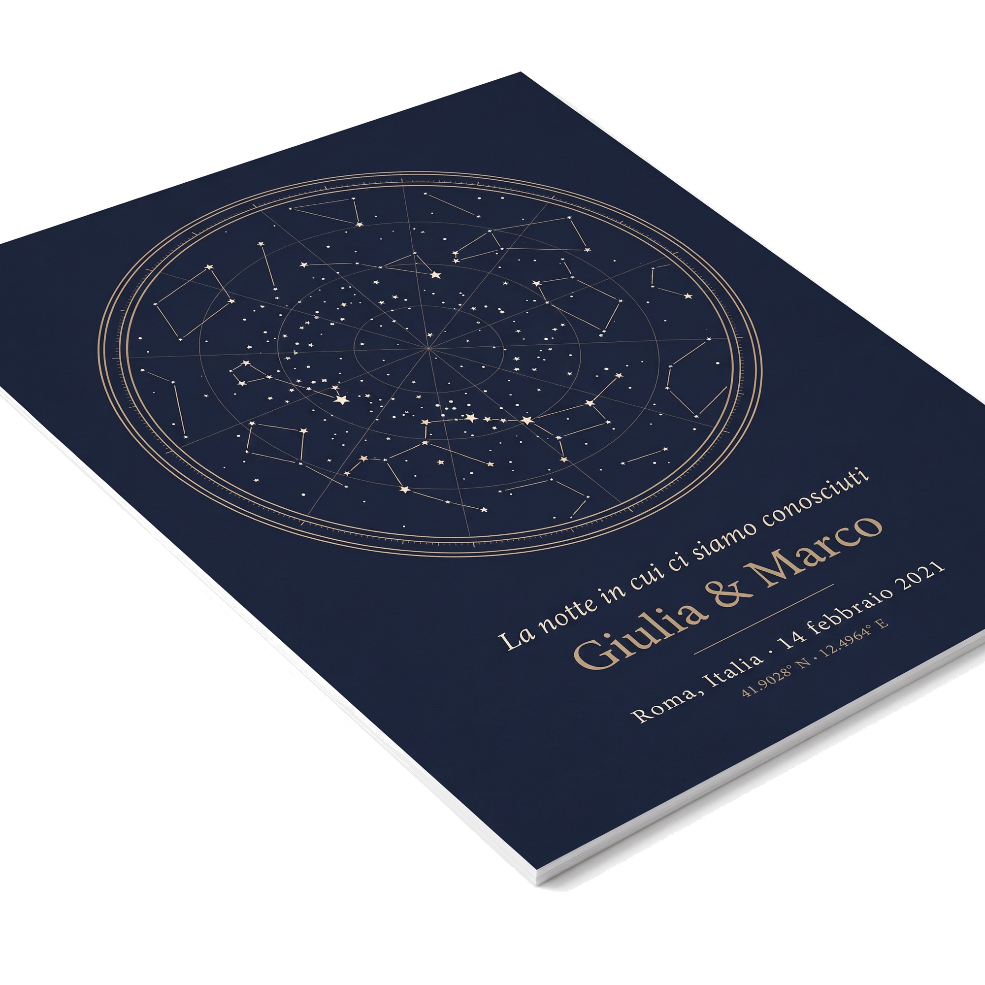 Poster Mappa delle Stelle Personalizzato A3