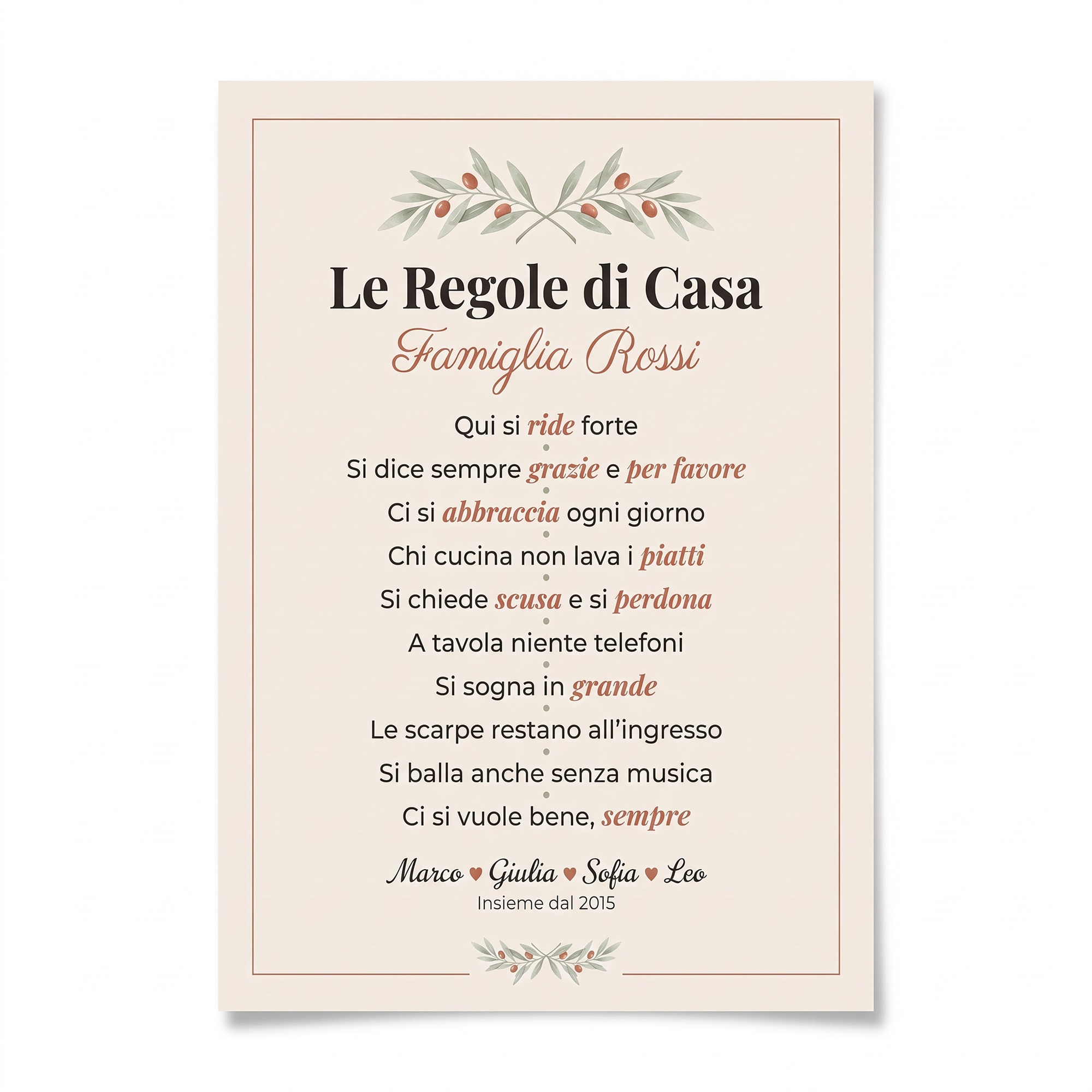 Regole di Casa Classica