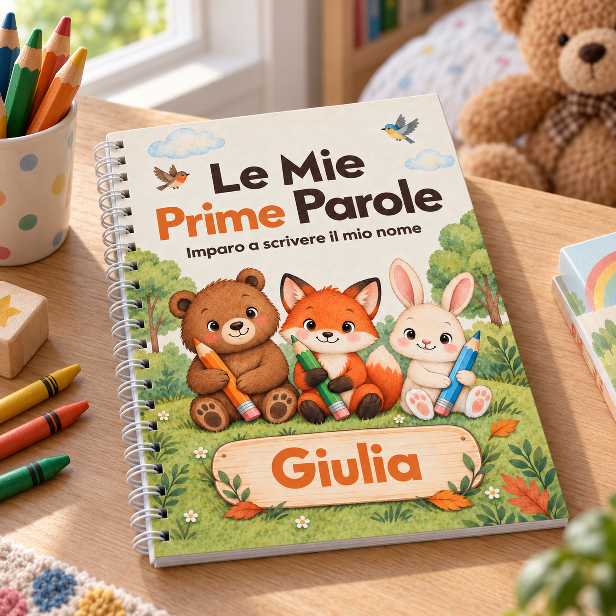 Quaderno di Pregrafismo Personalizzato con il Nome del Bambino — 2
