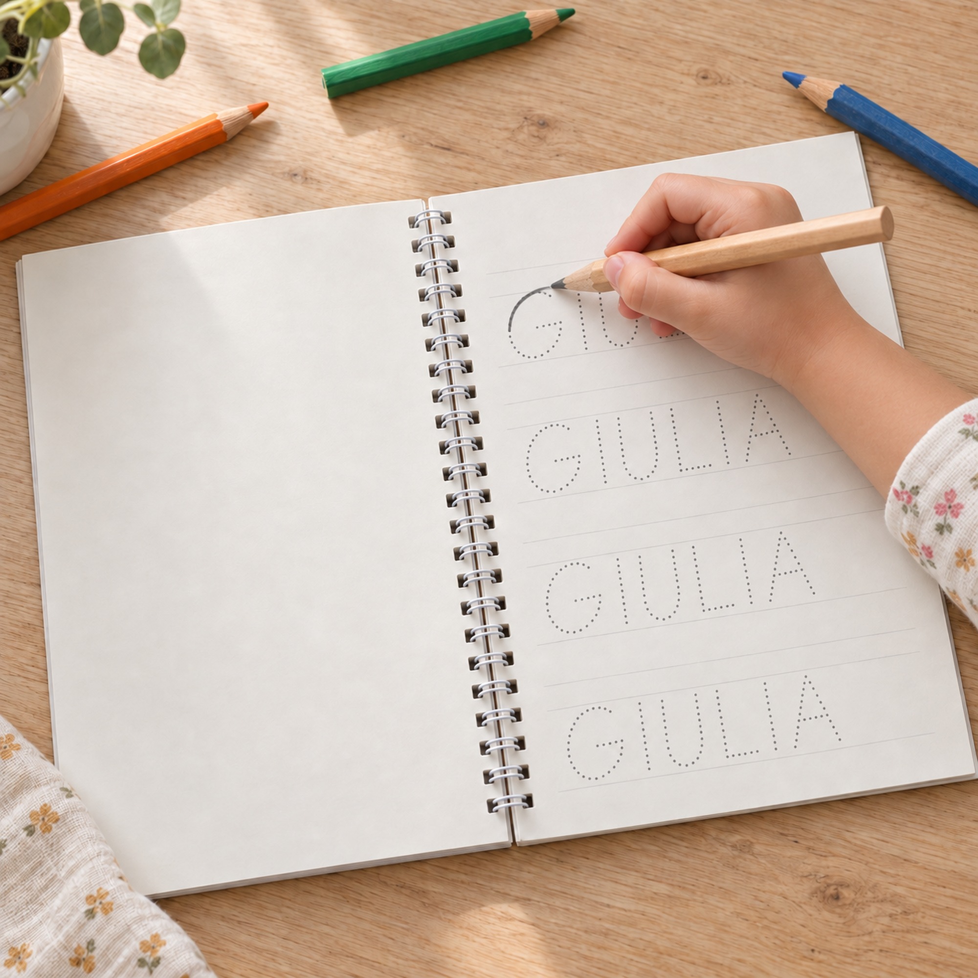 Quaderno di Pregrafismo Personalizzato con il Nome del Bambino — 4