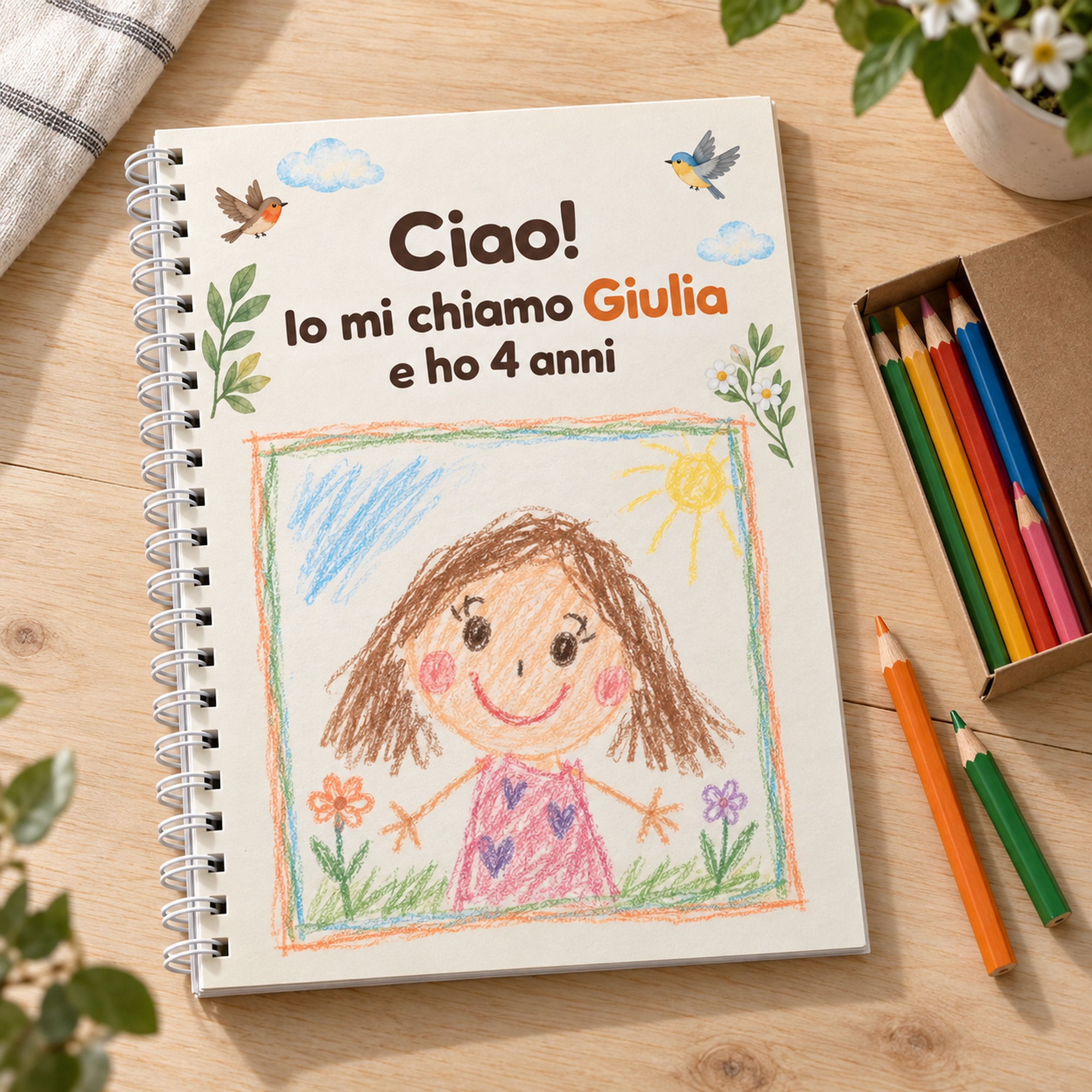 Quaderno di Pregrafismo Personalizzato con il Nome del Bambino — 5