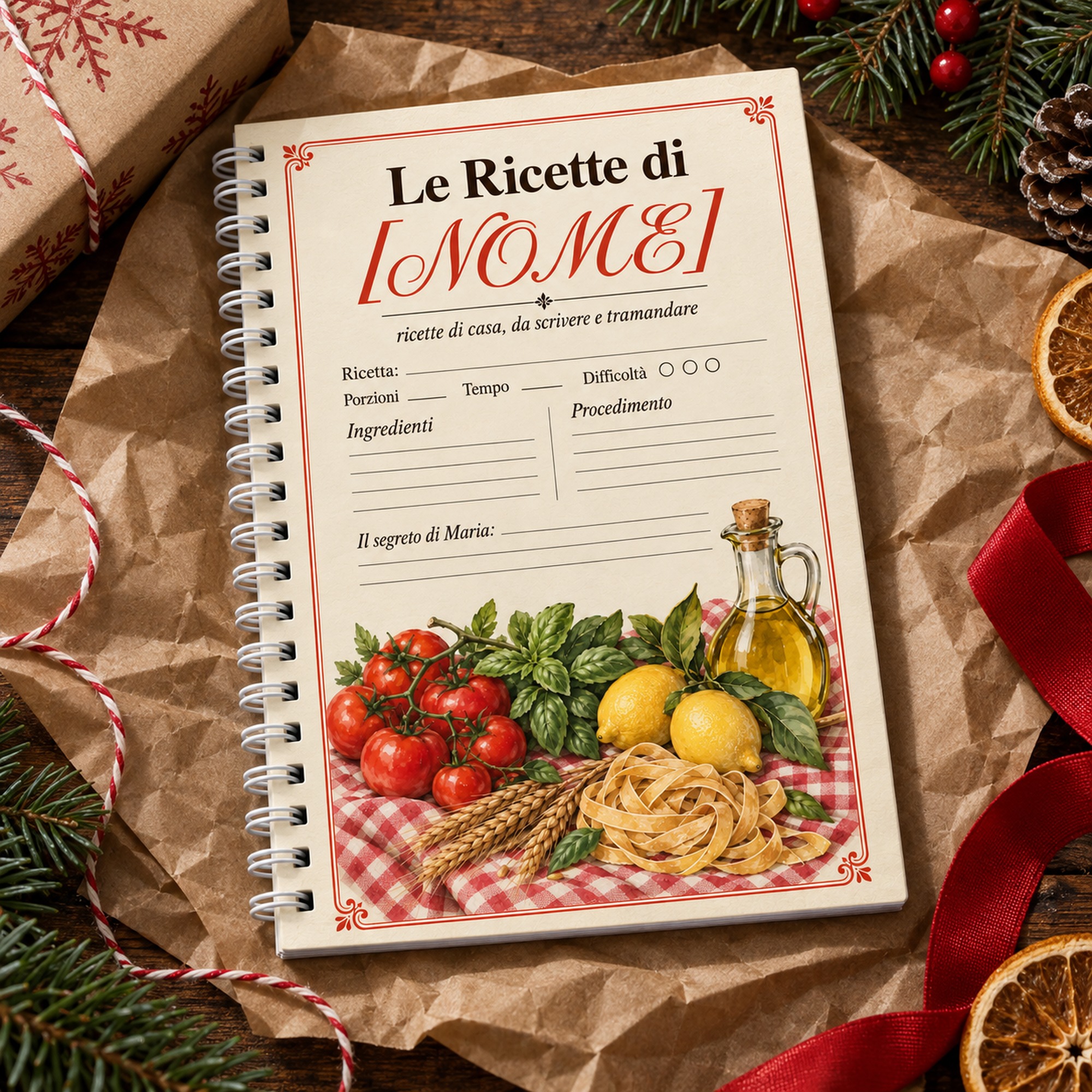 Le Ricette di [NOME] – Ricettario personalizzato A5 — 3