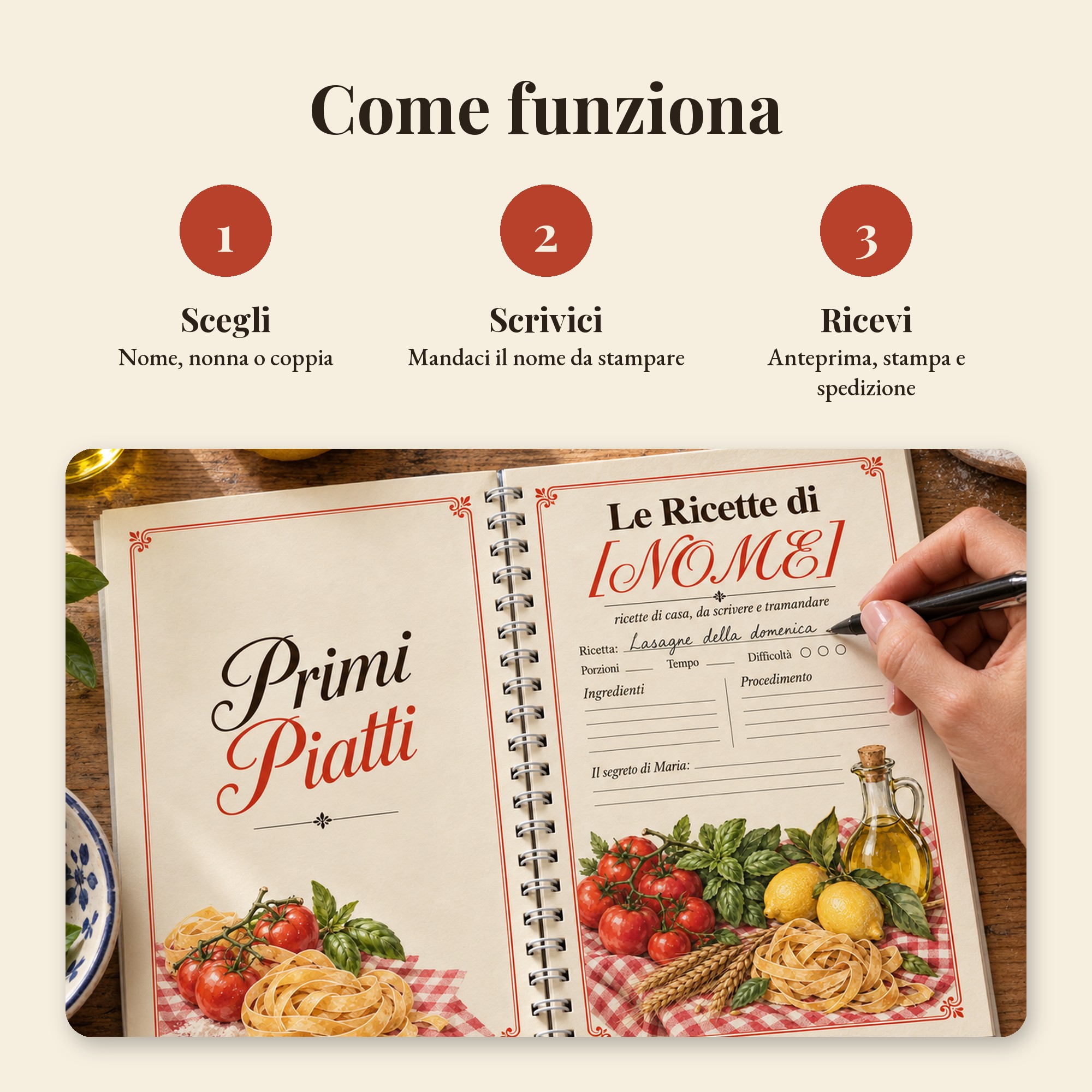 Le Ricette di [NOME] – Ricettario personalizzato A5 — 7