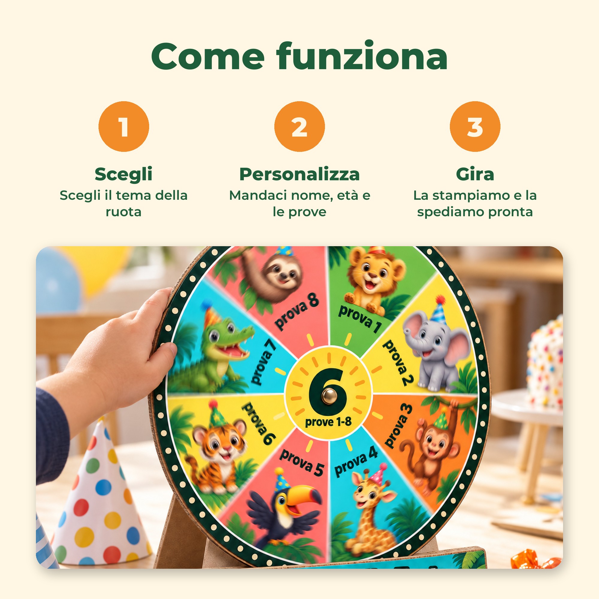 Ruota della Fortuna Personalizzata per Compleanno — 7