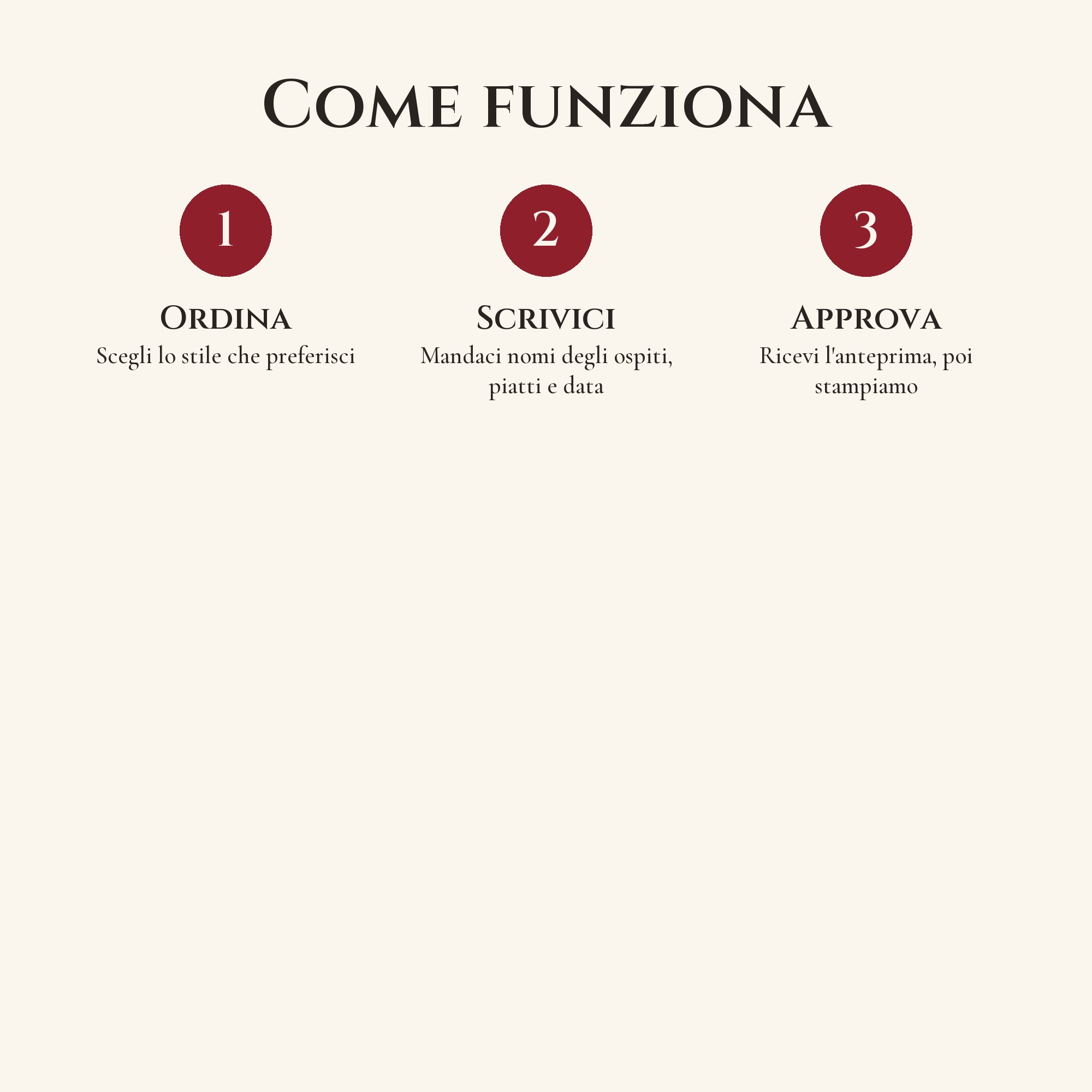 Set Menu Segnaposto Personalizzati per Cena - 20 pz — 4