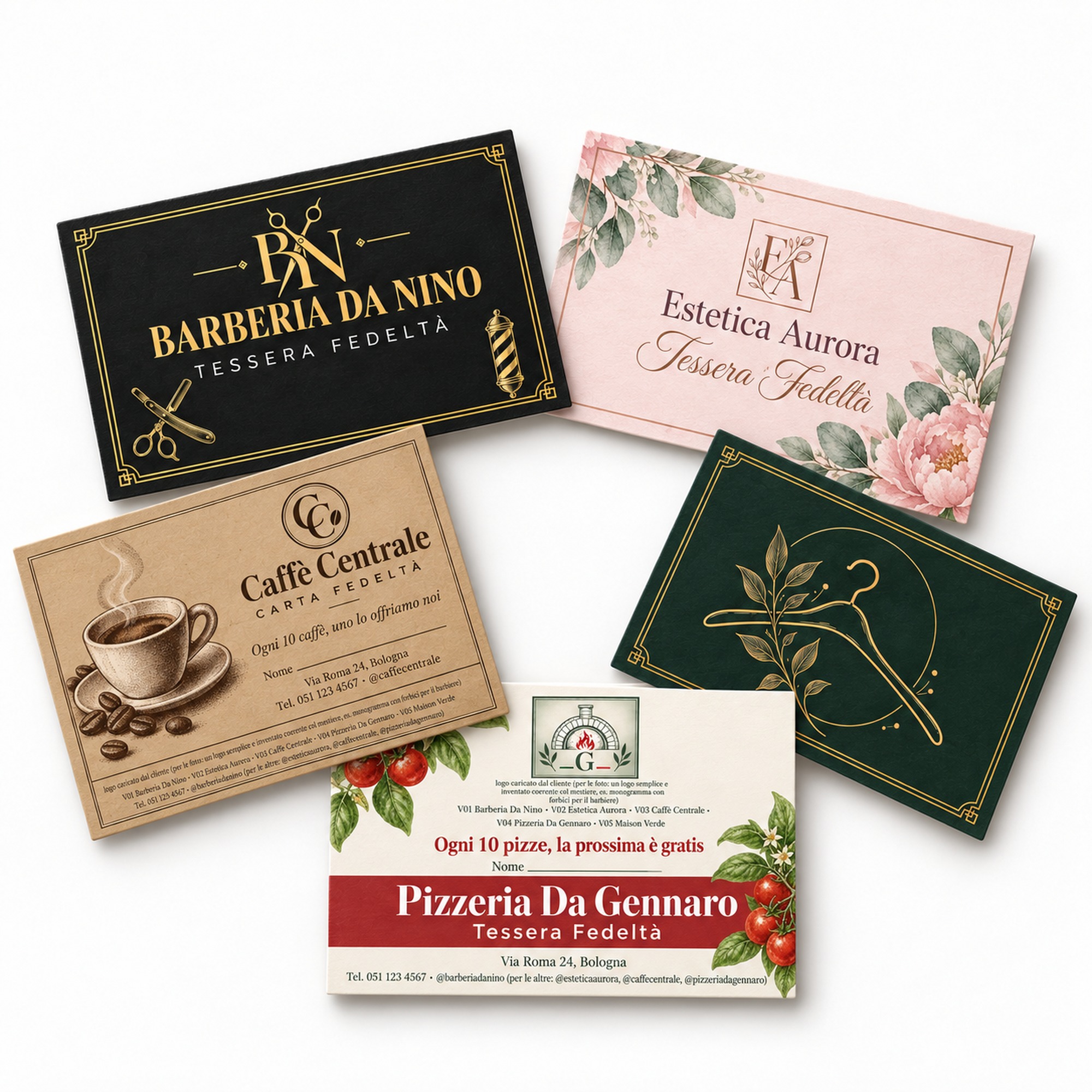 Tessere fedeltà personalizzate con logo — 4