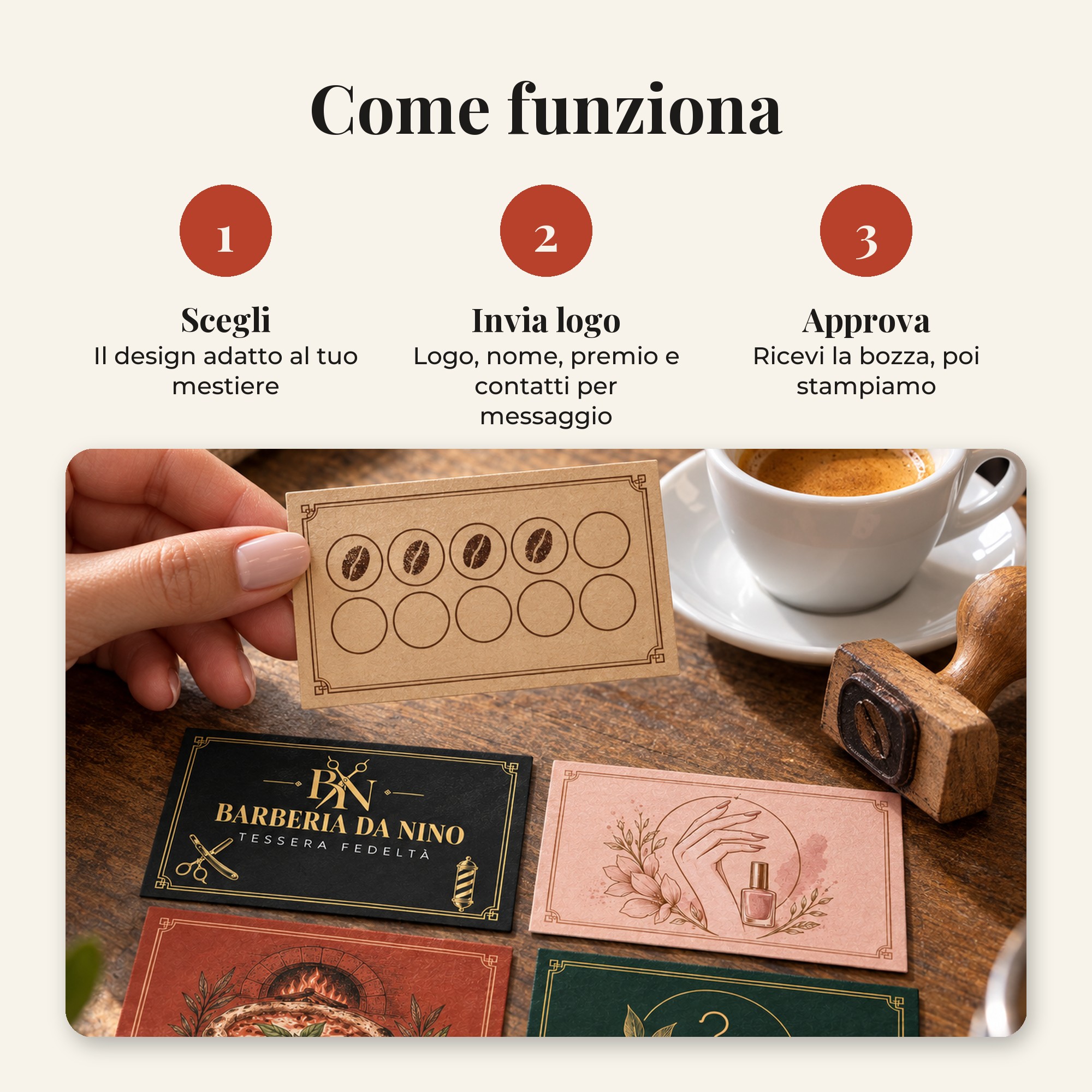 Tessere fedeltà personalizzate con logo — 6