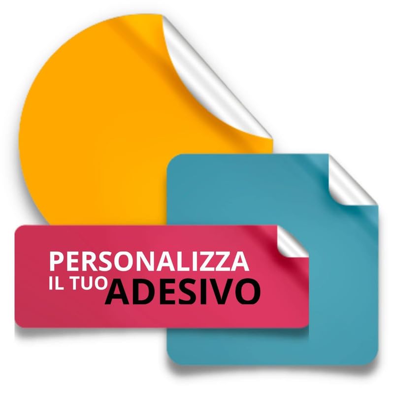 Adesivi in PVC personalizzati poligonali (100 pz)