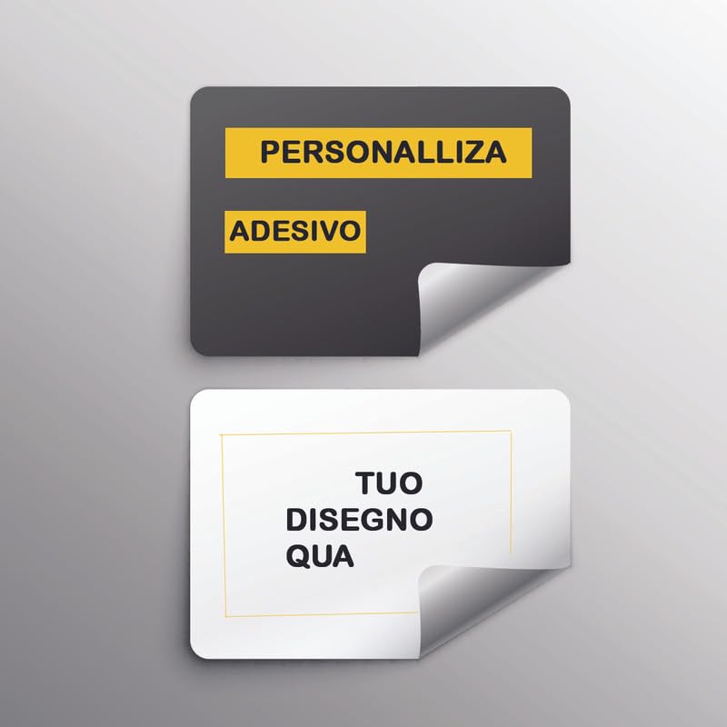Adesivi in PVC personalizzati rettangolari (100 pz) — 2