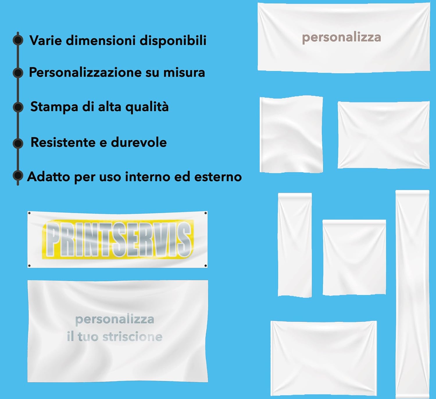 Banner in PVC personalizzato, misura a scelta — 3