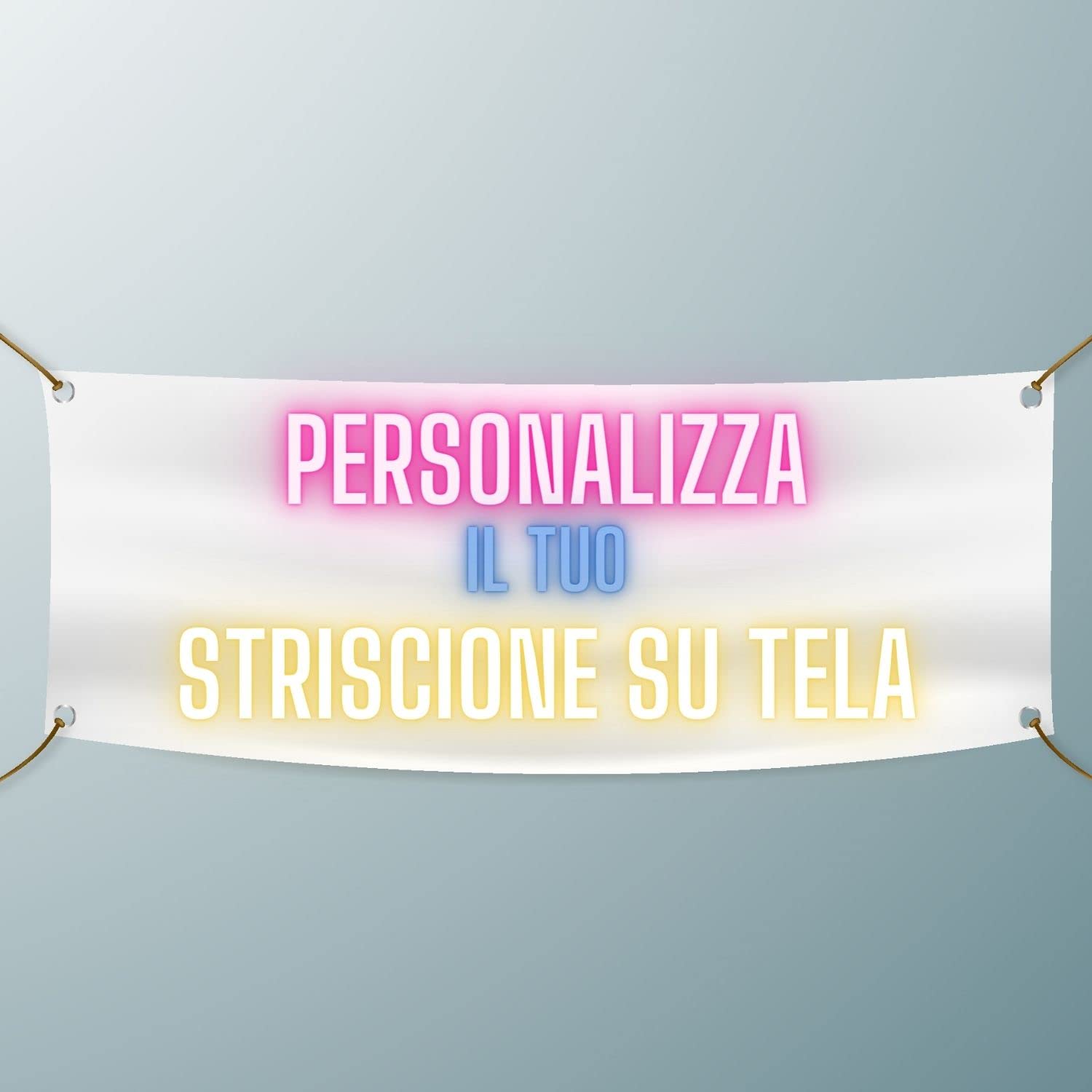 Banner su tela personalizzato, misura a scelta