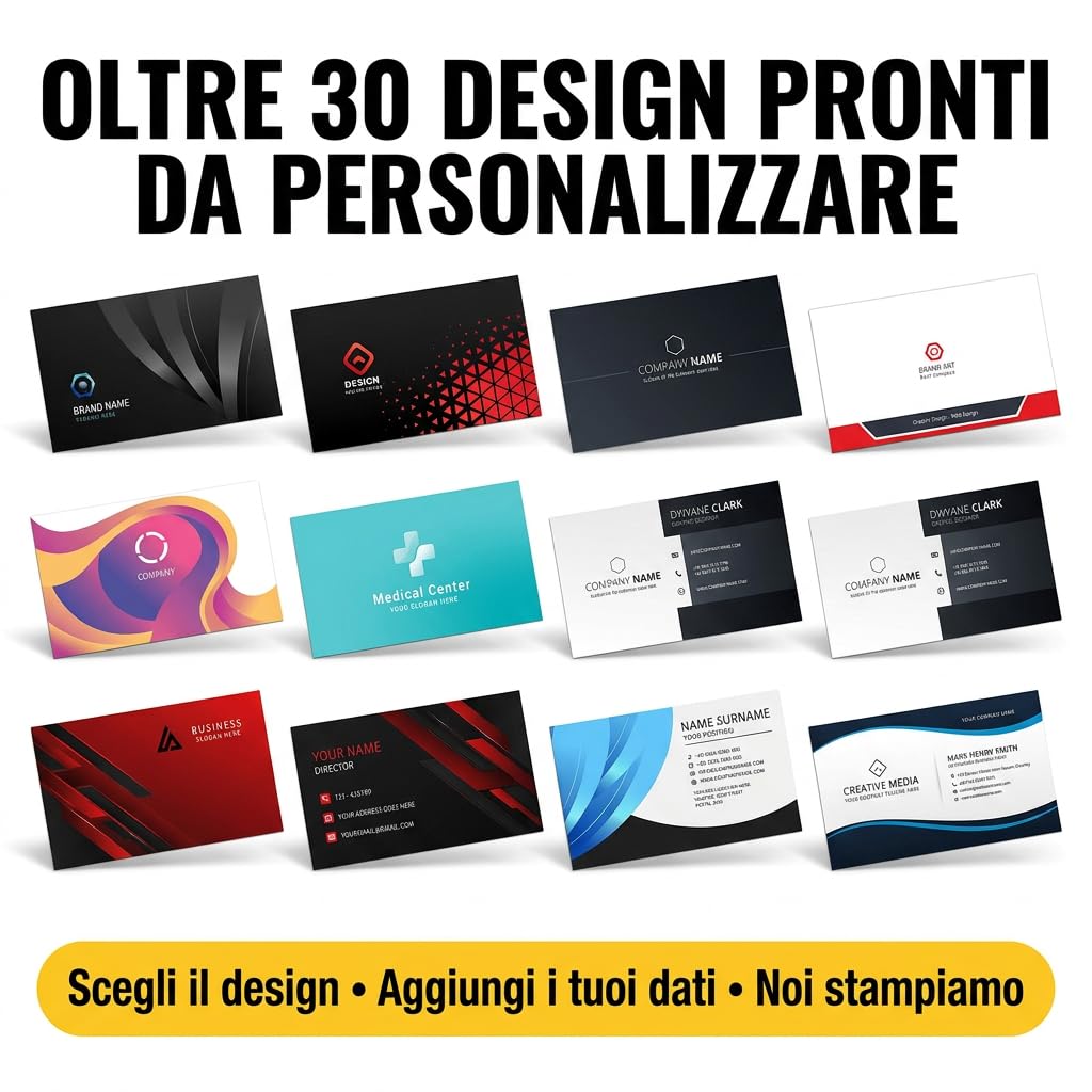 Biglietti da visita fronte/retro, oltre 30 design a scelta — 2