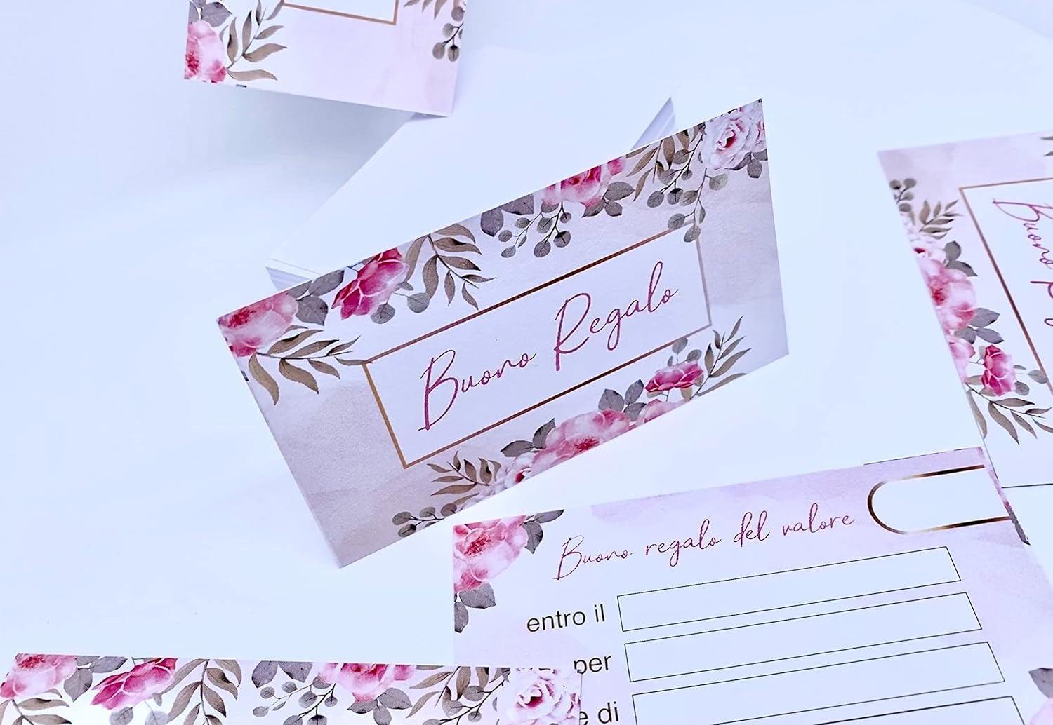Buoni regalo 85x55 personalizzabili — 2