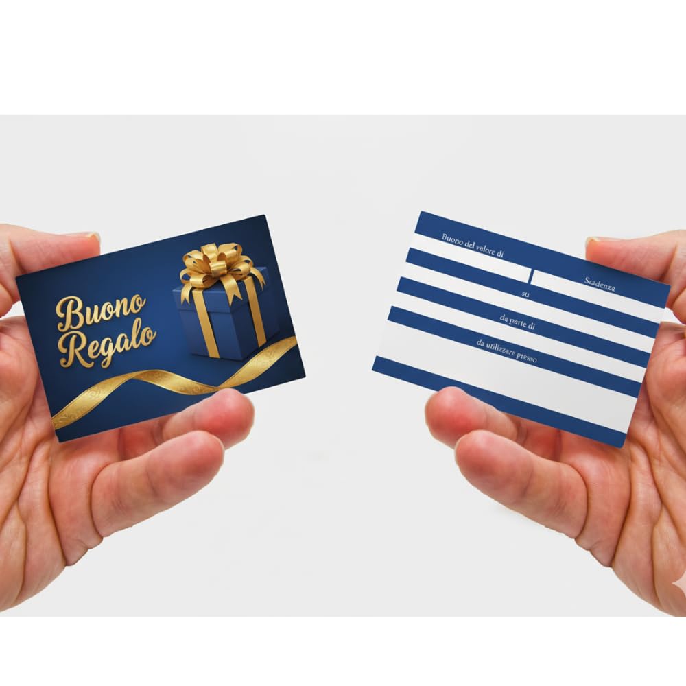 Buoni regalo e coupon 8x5 personalizzati (50 pz)