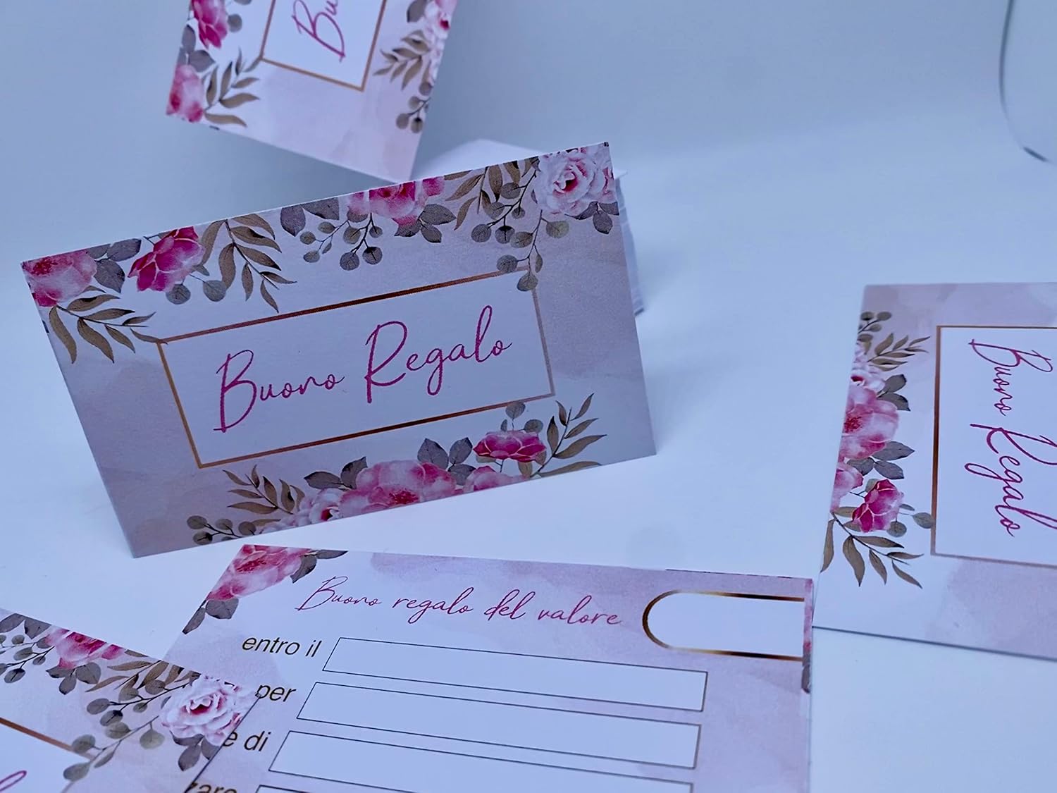 Buoni regalo gift card, colori a scelta (50 pz) — 4