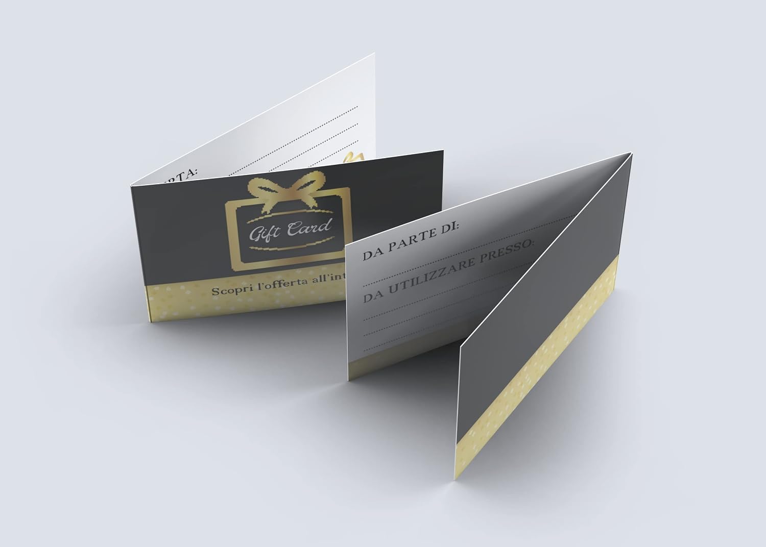 Buoni regalo pieghevoli gift card (50 pz) — 2