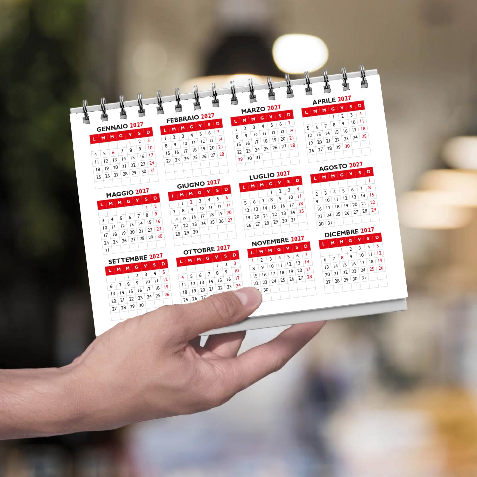 Calendario da tavolo 2027 A5 design artistico — 3