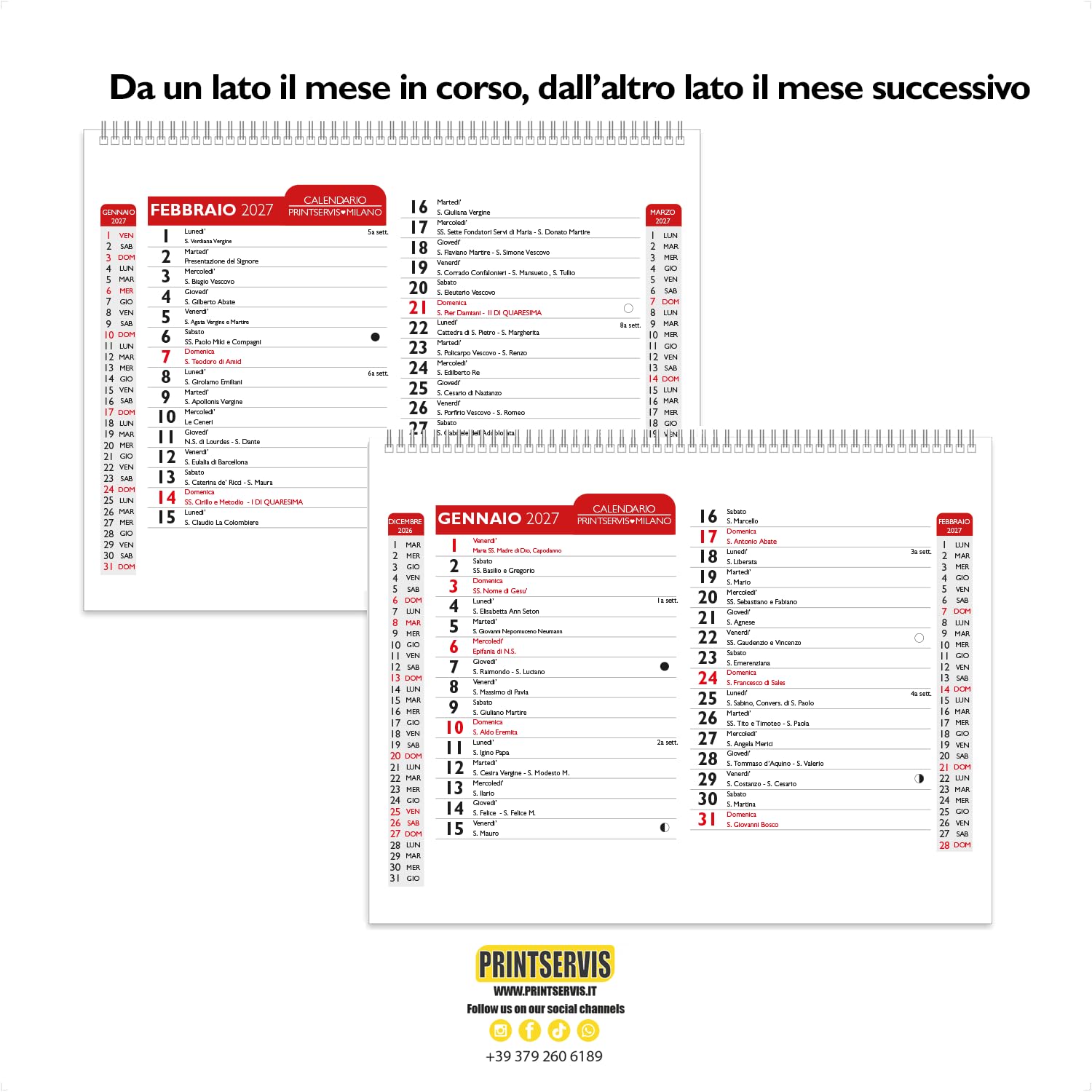 Calendario da tavolo 2027 A5 design artistico — 4