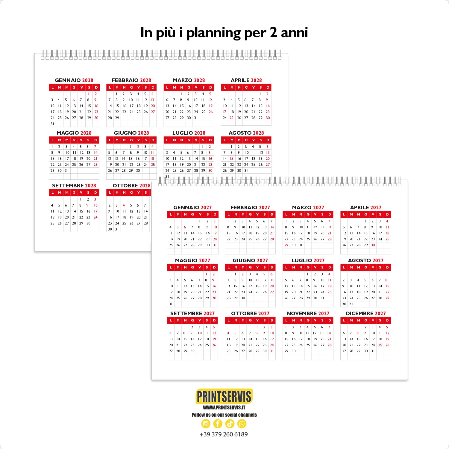 Calendario da tavolo 2027 A5 design artistico — 5