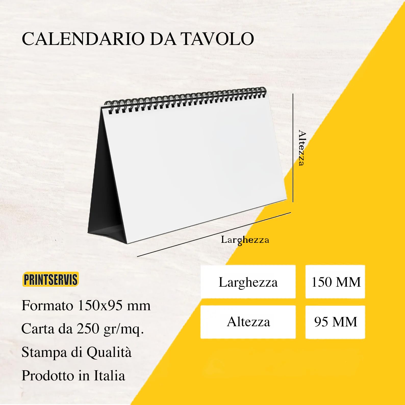 Calendario da tavolo 2027 a spirale 150x95 con 12 foto — 4