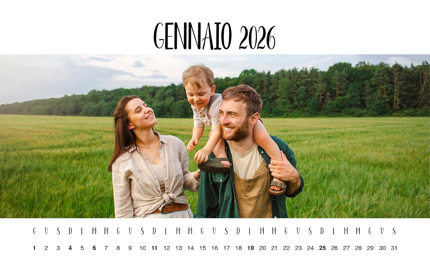 Calendario da tavolo personalizzato con spirale — 3
