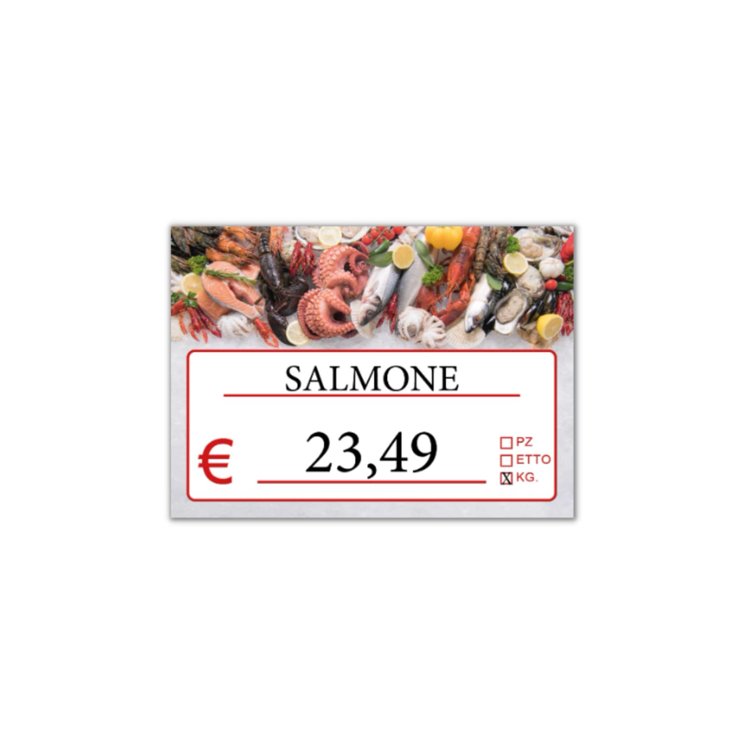 Cartellini segnaprezzi per macelleria e gastronomia (100 pz)