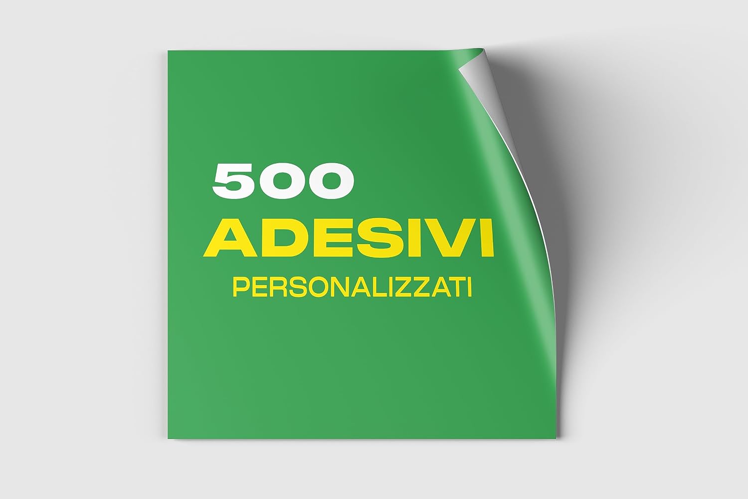 Etichette adesive personalizzate quadrati (500 pz)