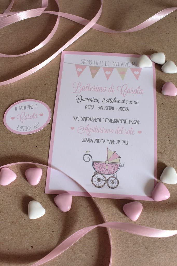 Inviti battesimo con grafica a scelta (20 pz) — 3