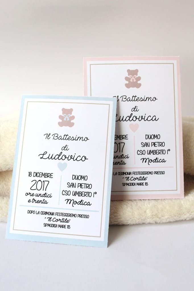 Inviti battesimo con grafica a scelta (20 pz) — 4