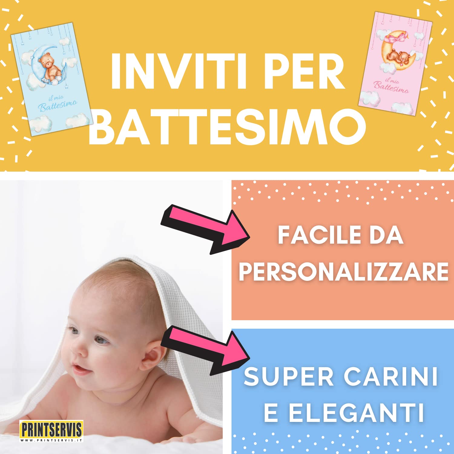 Inviti battesimo fronte e retro (20 pz) — 5