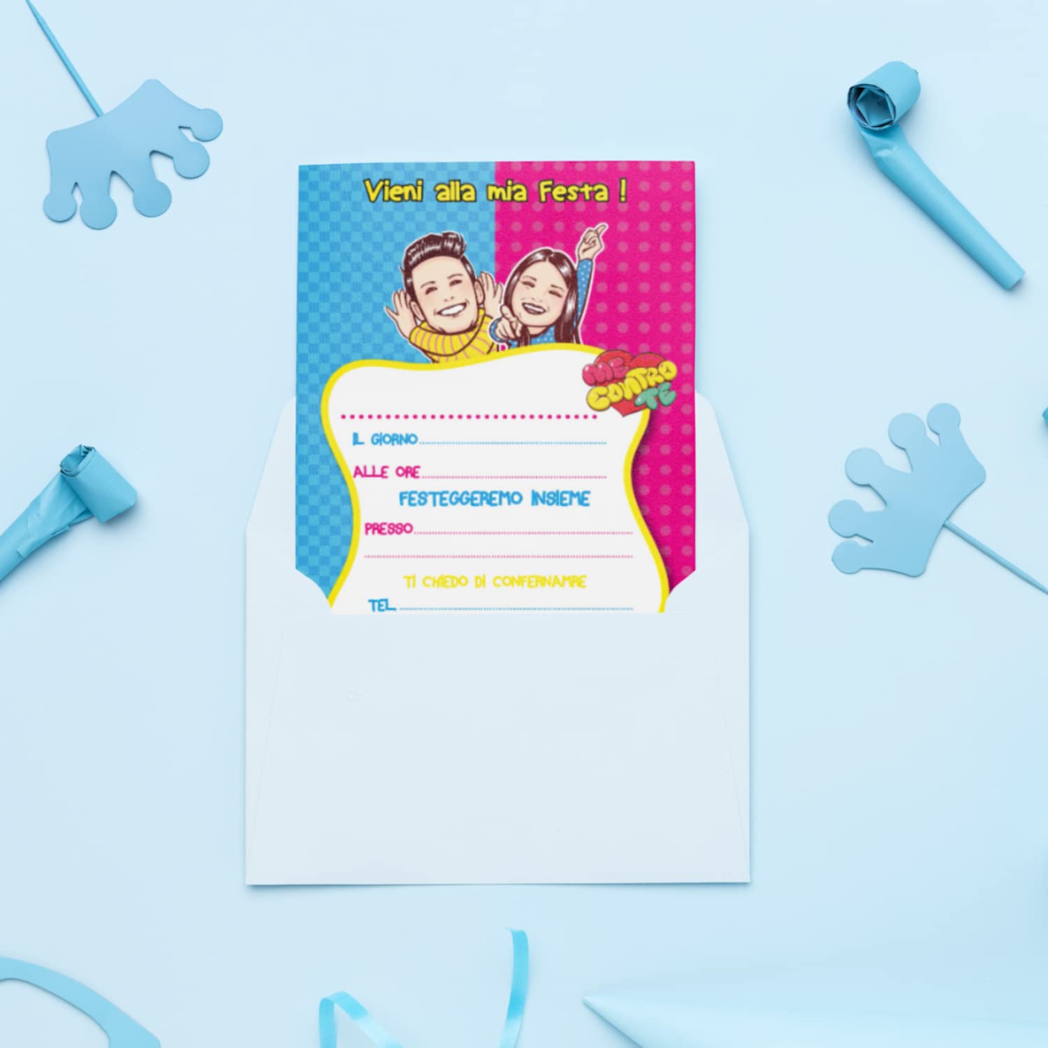 Inviti compleanno bambini 20 pz, 95x150 — 2