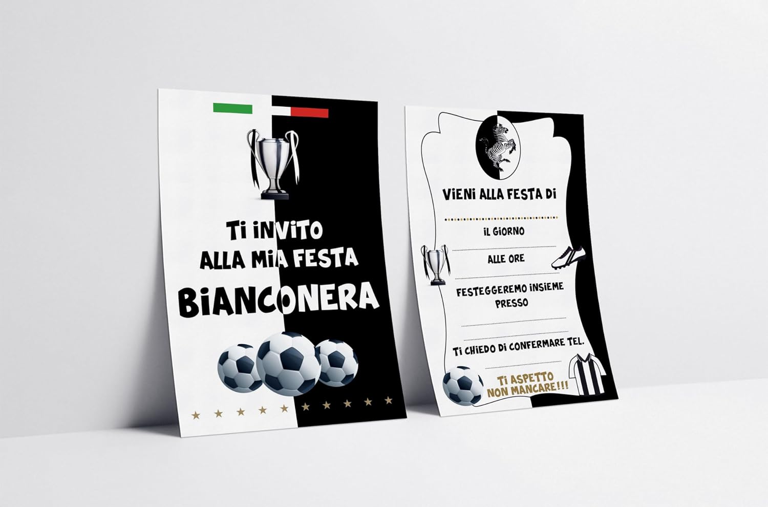 Inviti compleanno calcio 95x150 (20 pz) — 3