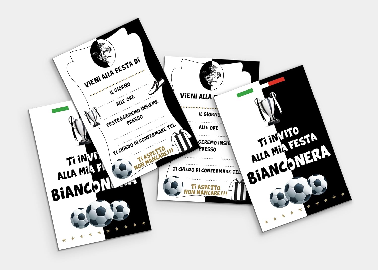 Inviti compleanno calcio 95x150 (20 pz) — 5