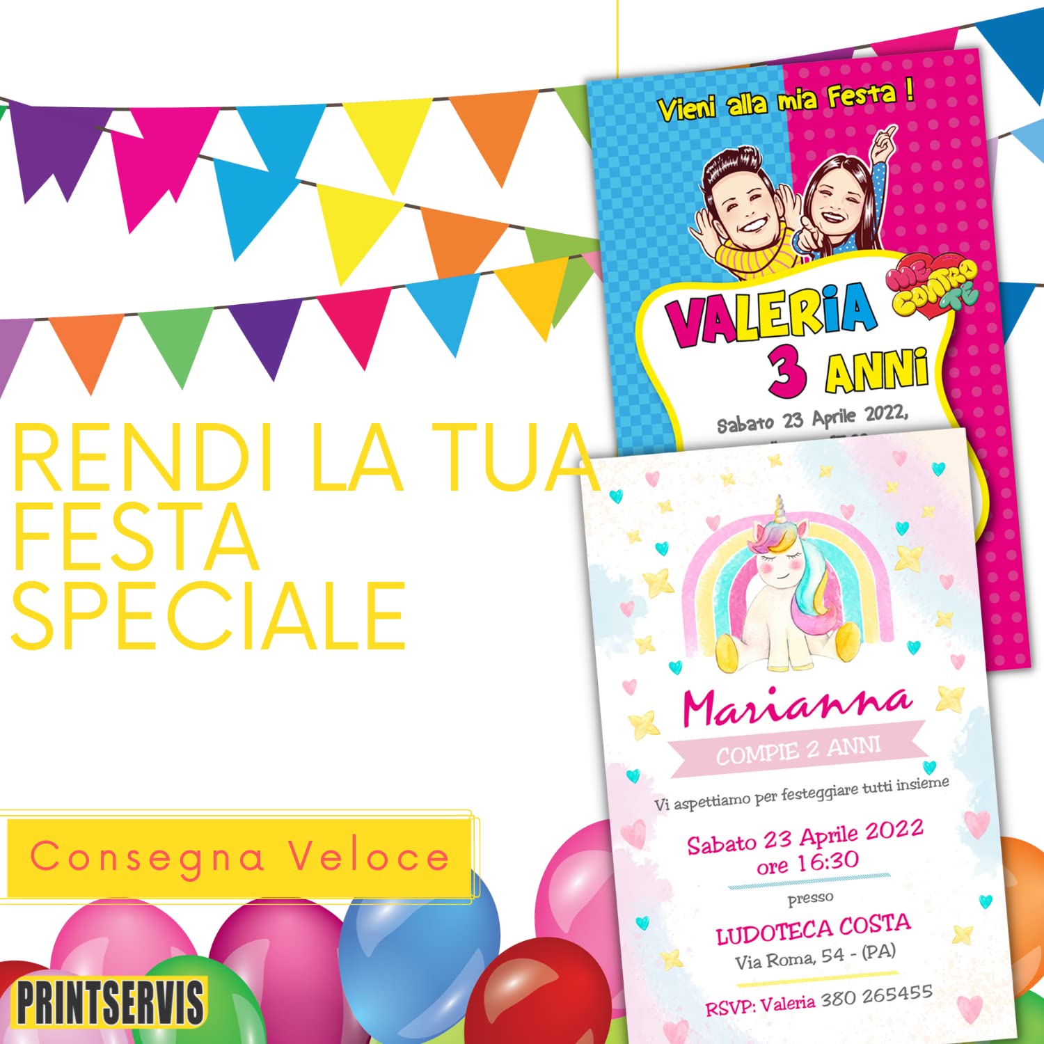 Inviti compleanno calcio e temi a scelta (20 pz) — 2