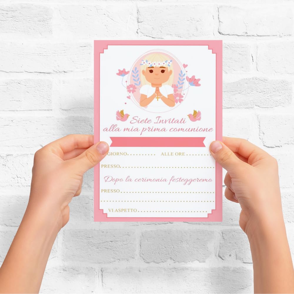Inviti prima comunione bimbo o bimba (20 pz) — 3
