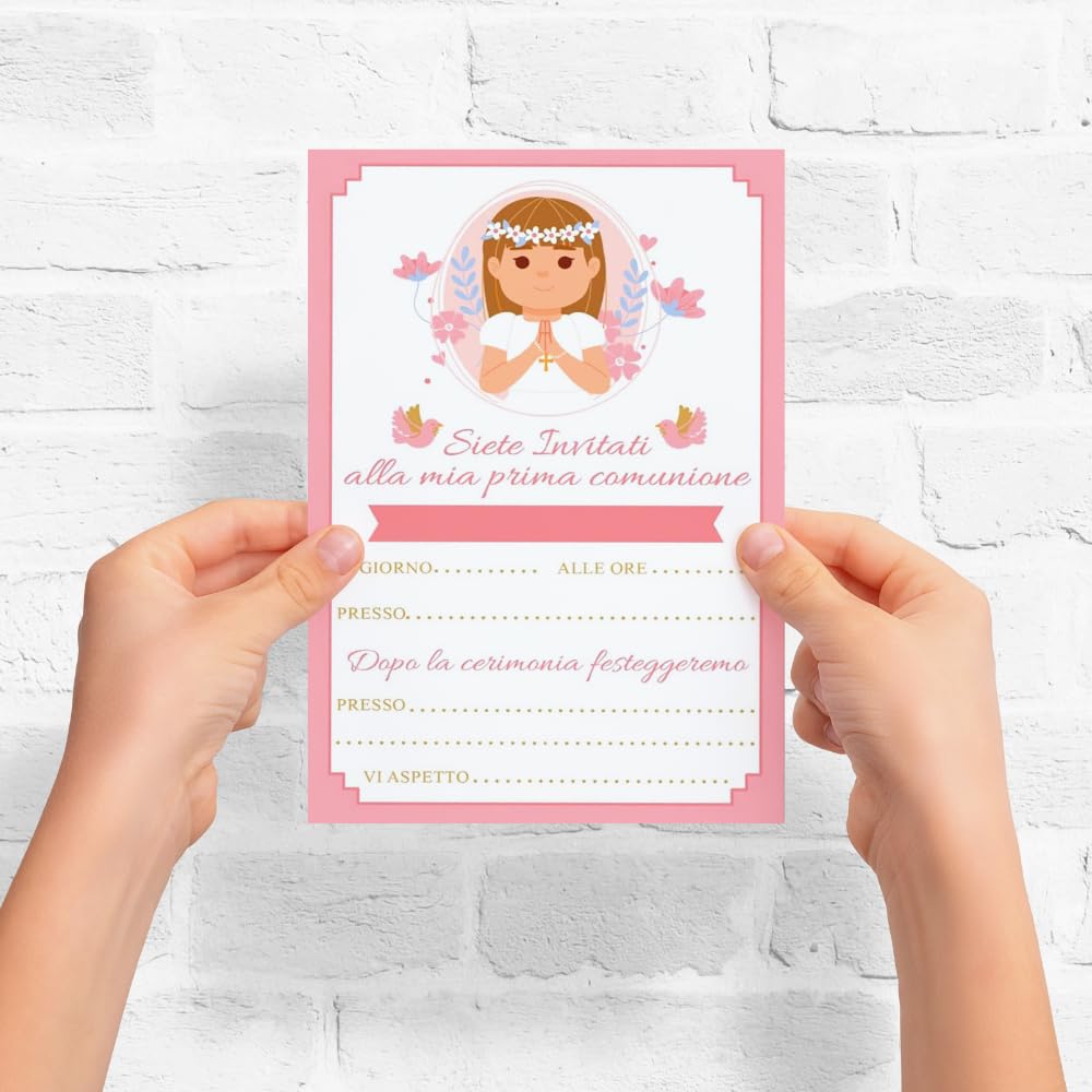 Inviti prima comunione bimbo o bimba (20 pz) — 5