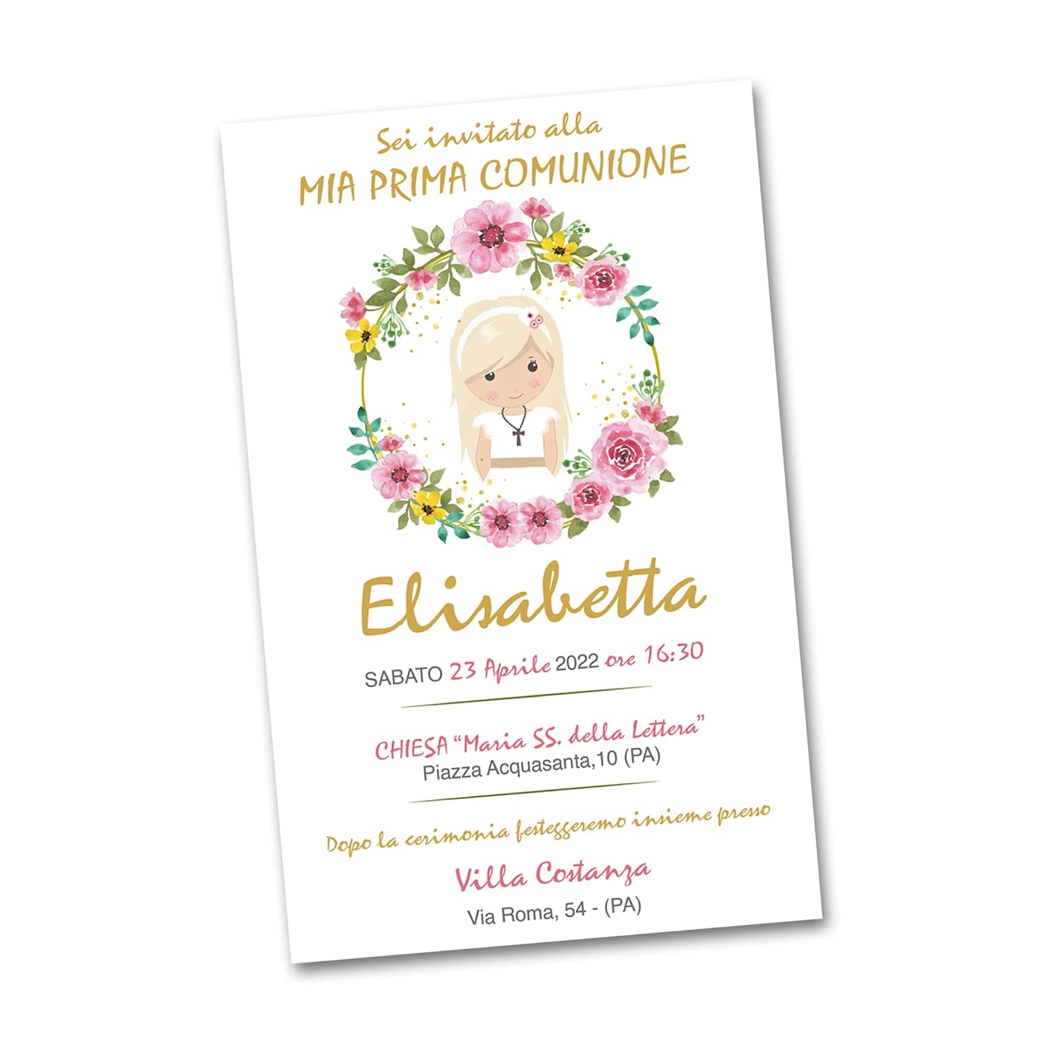 Inviti prima comunione con grafica a scelta (20 pz) — 3
