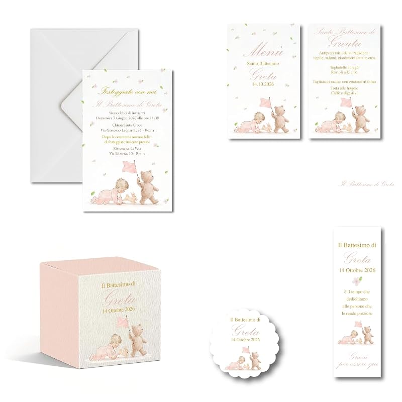 Bimba e Orsetto Rosa
