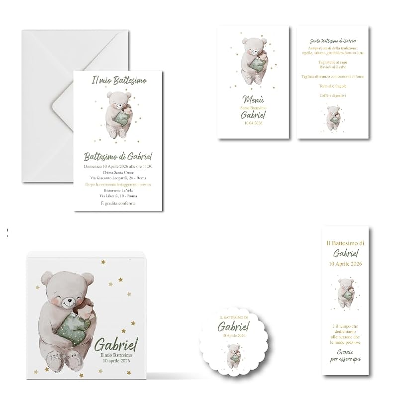 Orsetto con cuscino stellato