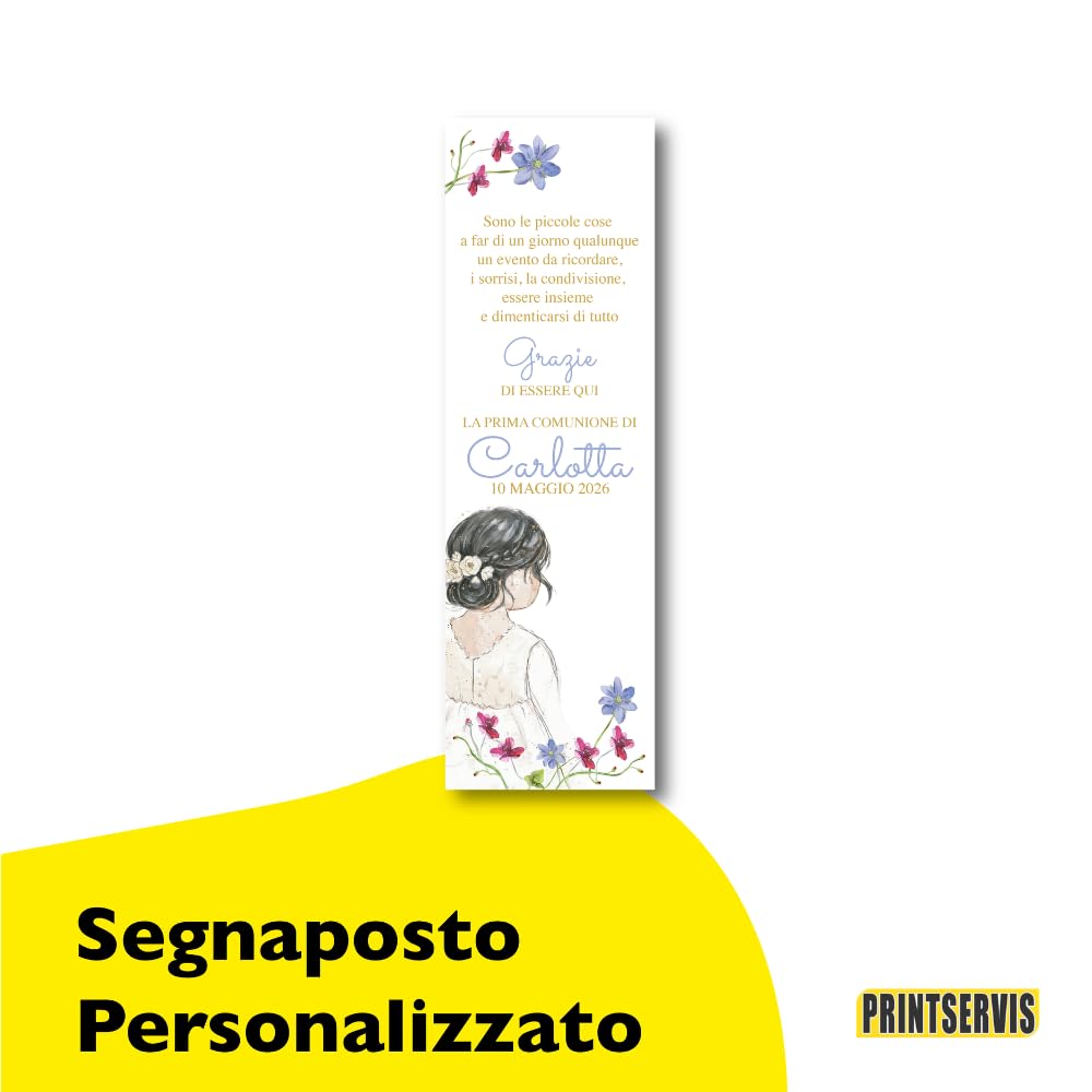 Kit prima comunione bimba completo: invito, adesivi, scatolina, menu — 3
