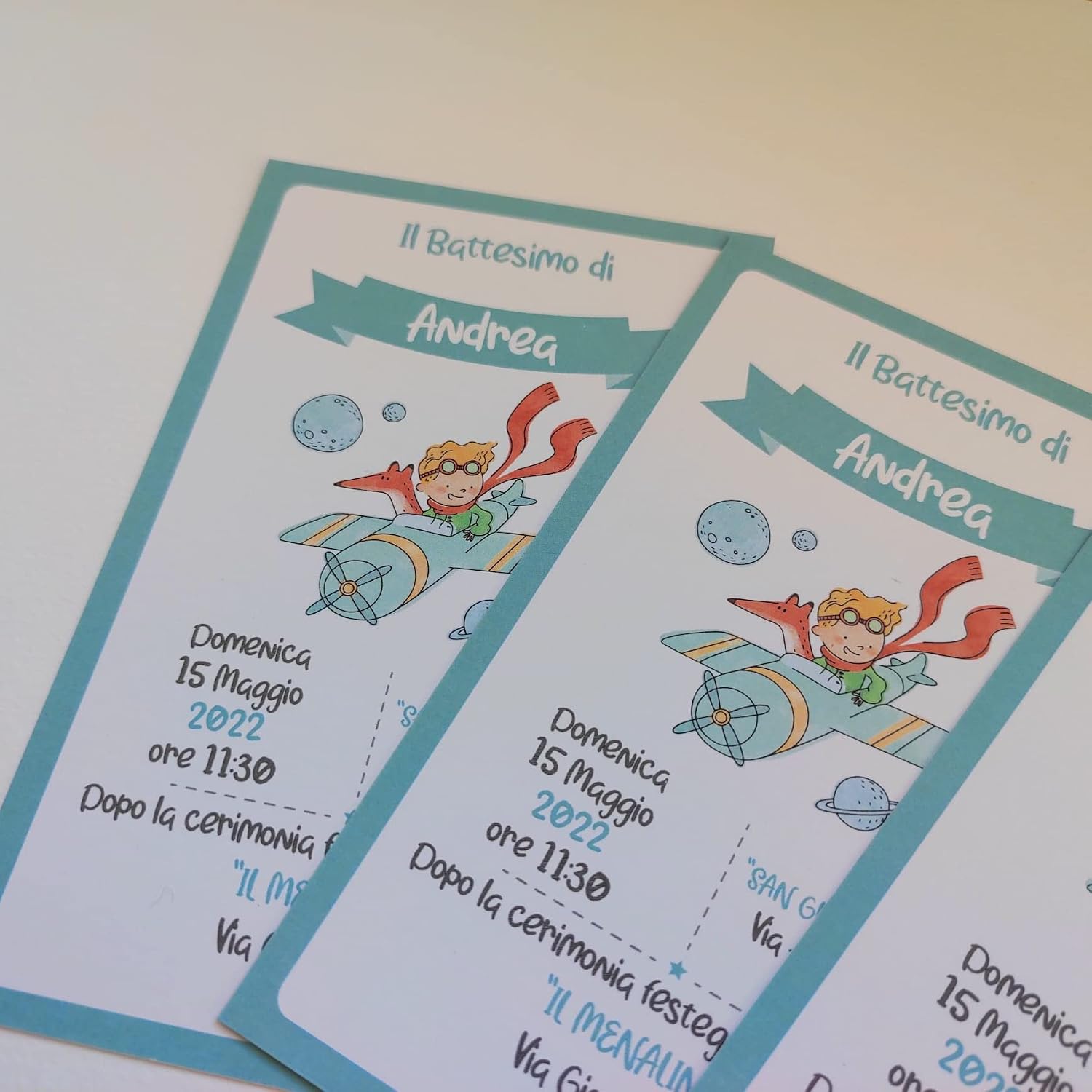 Partecipazioni battesimo bimbo o bimba (20 pz) — 6