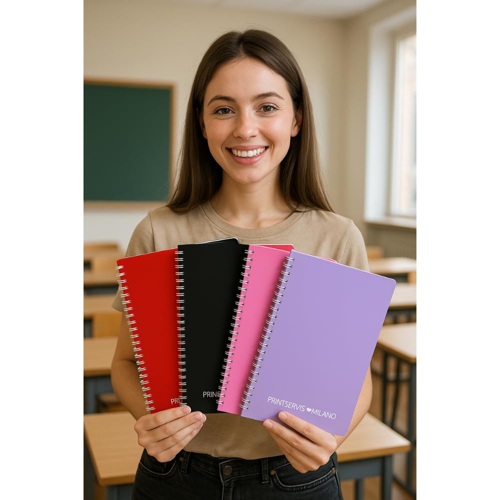 Quaderno A4 a spirale a righe, copertina rigida — 5
